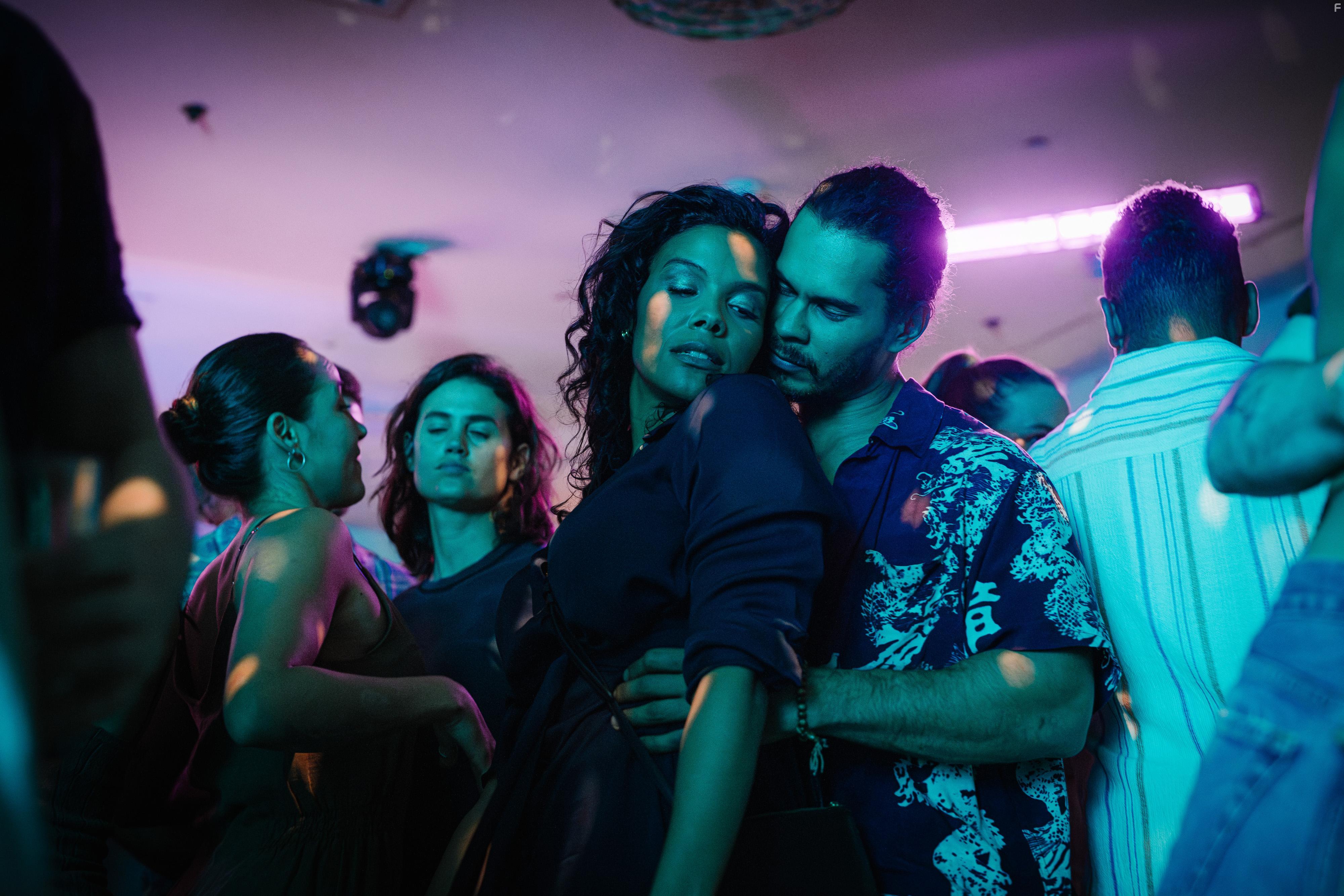 Mark Coles Smith, Zahra Newman, and Alex Stamell in Erotic Stories (2023)