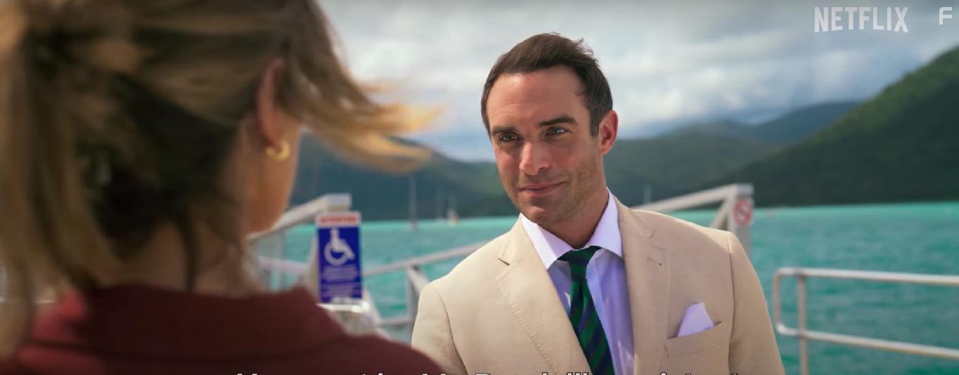 Delta Goodrem and Joshua Sasse in Love Is in the Air (2023)