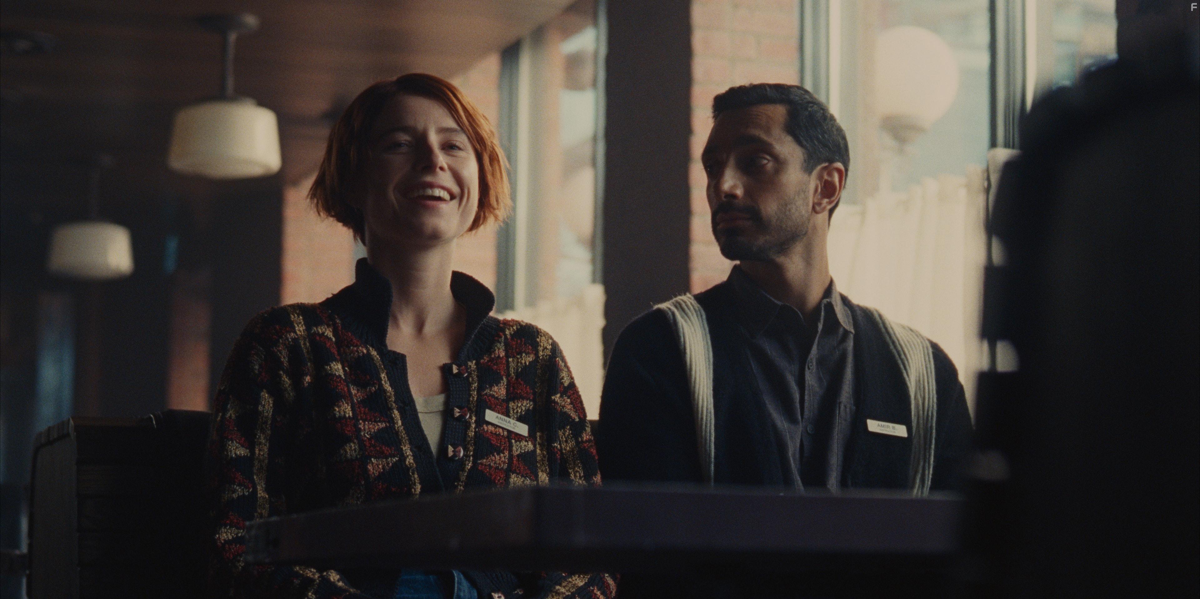 Riz Ahmed and Jessie Buckley in Fingernails (2023)
