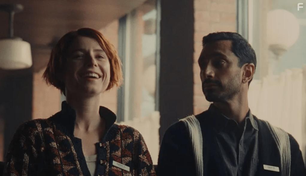 Riz Ahmed and Jessie Buckley in Fingernails (2023)