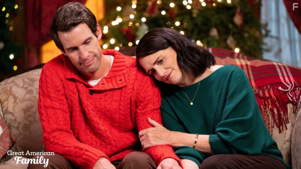 Maria Pinsent and Zane Stephens in A Belgian Chocolate Christmas (2022)