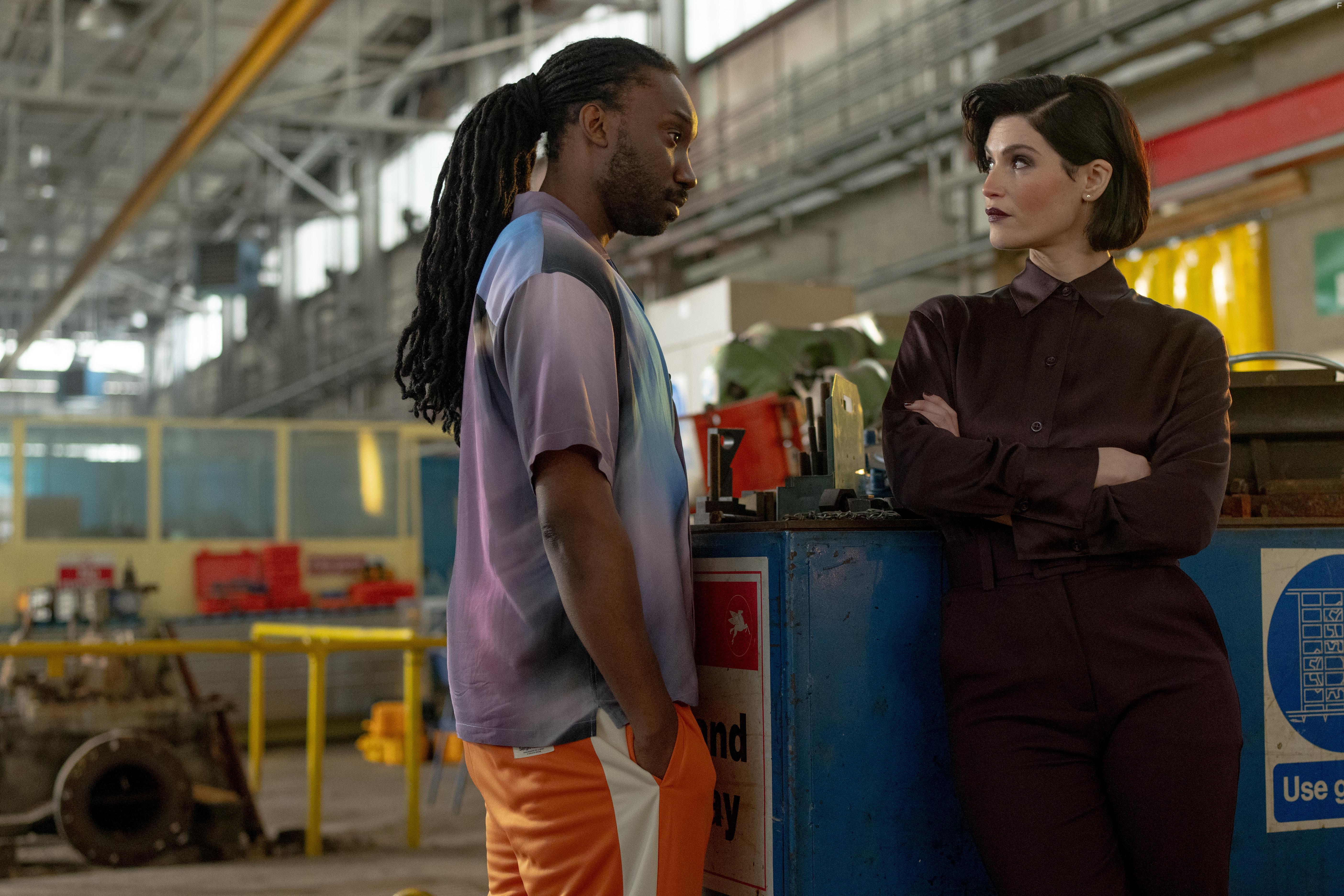 Gemma Arterton and Nathan Stewart-Jarrett in Culprits (2023)