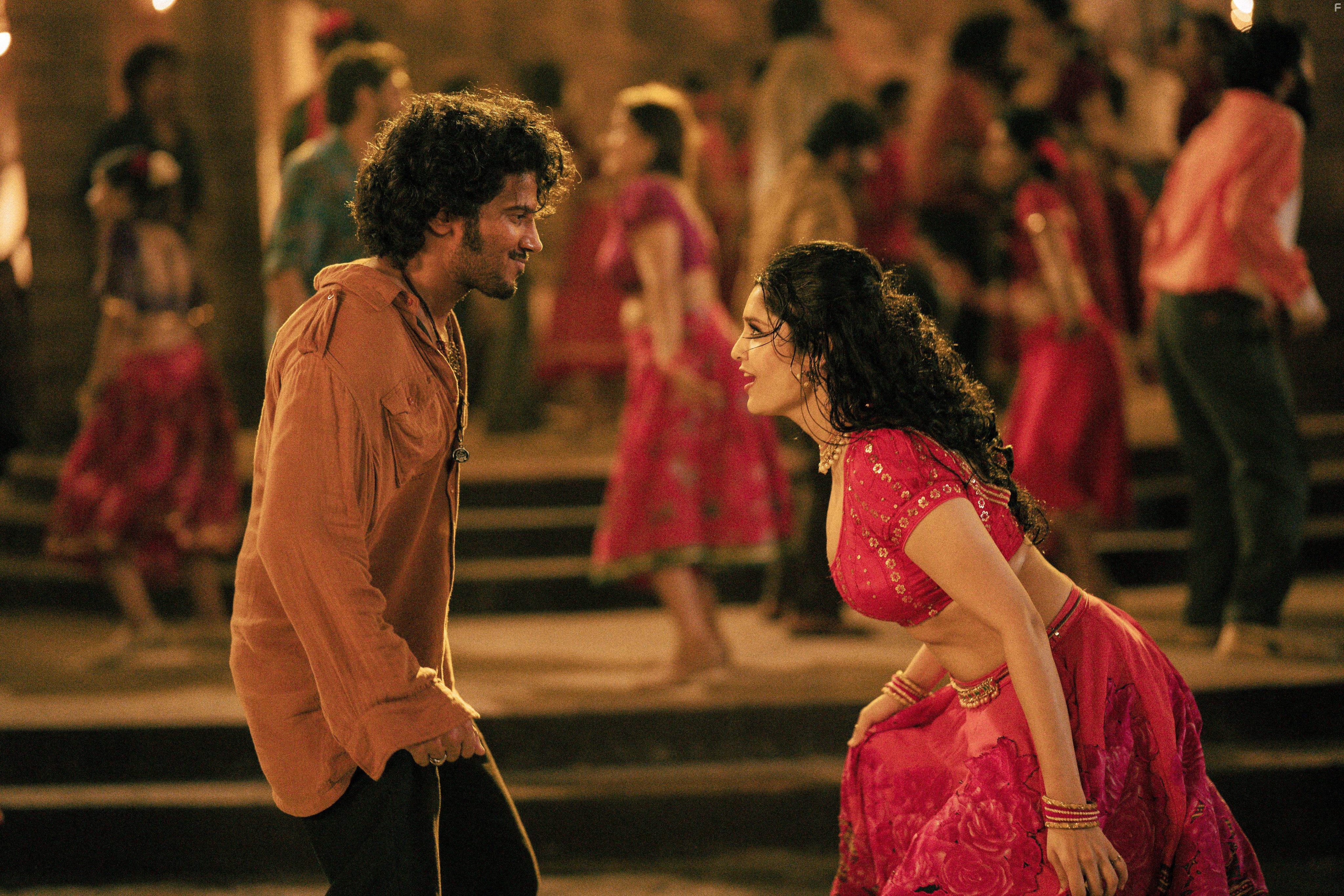 Ritika Singh and Dulquer Salmaan in King of Kotha (2023)