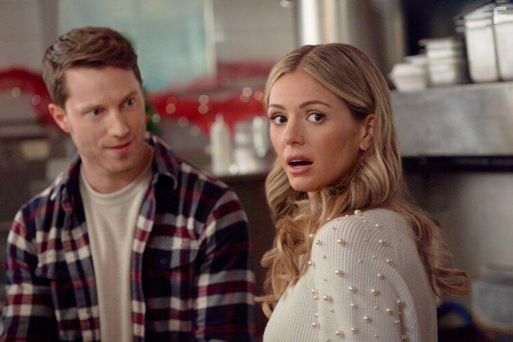 Jonathan Keltz and Rebecca Dalton in Christmas by Design (2023)