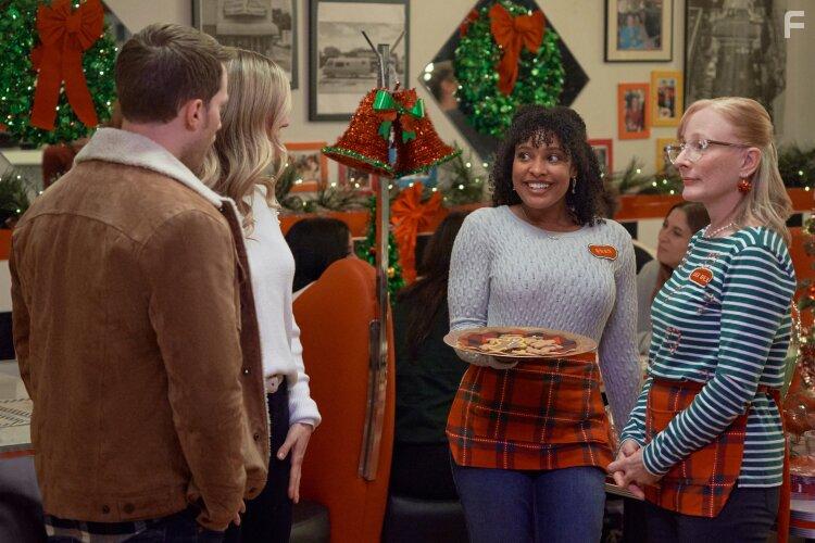 Jinesea Bianca Lewis, Jonathan Keltz, Debra Hale, and Rebecca Dalton in Christmas by Design (2023)