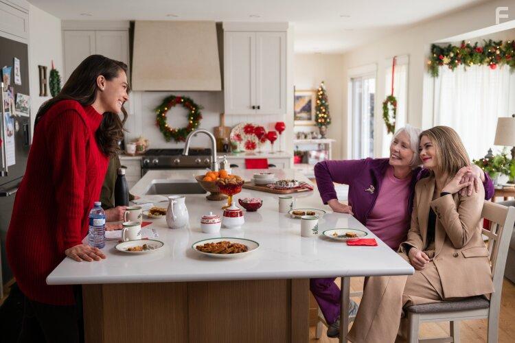 Jennifer Higgin, Kim Matula, and Brittany Mitchell in Checkin' It Twice (2023)