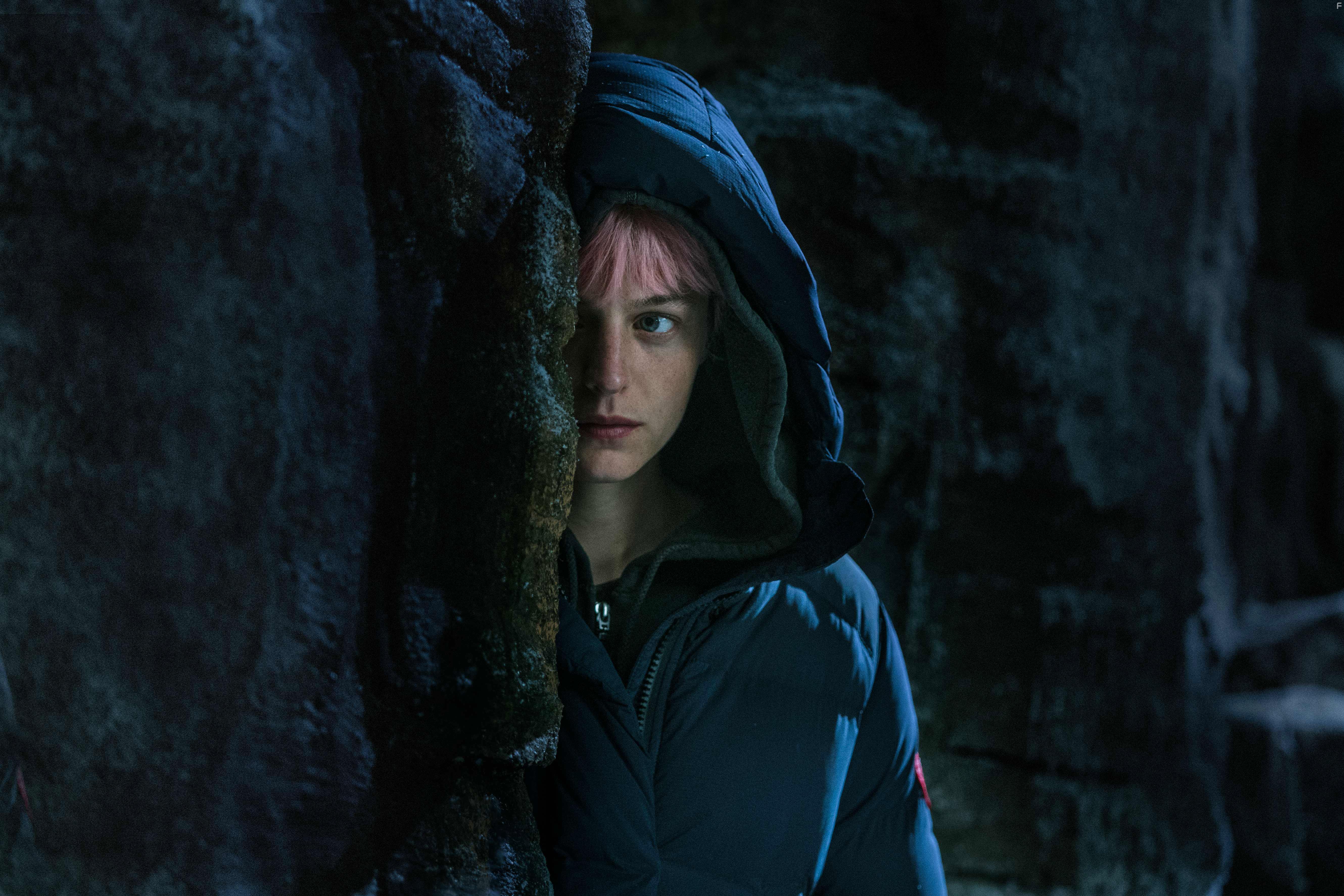 Emma Corrin in A Murder at the End of the World (2023)