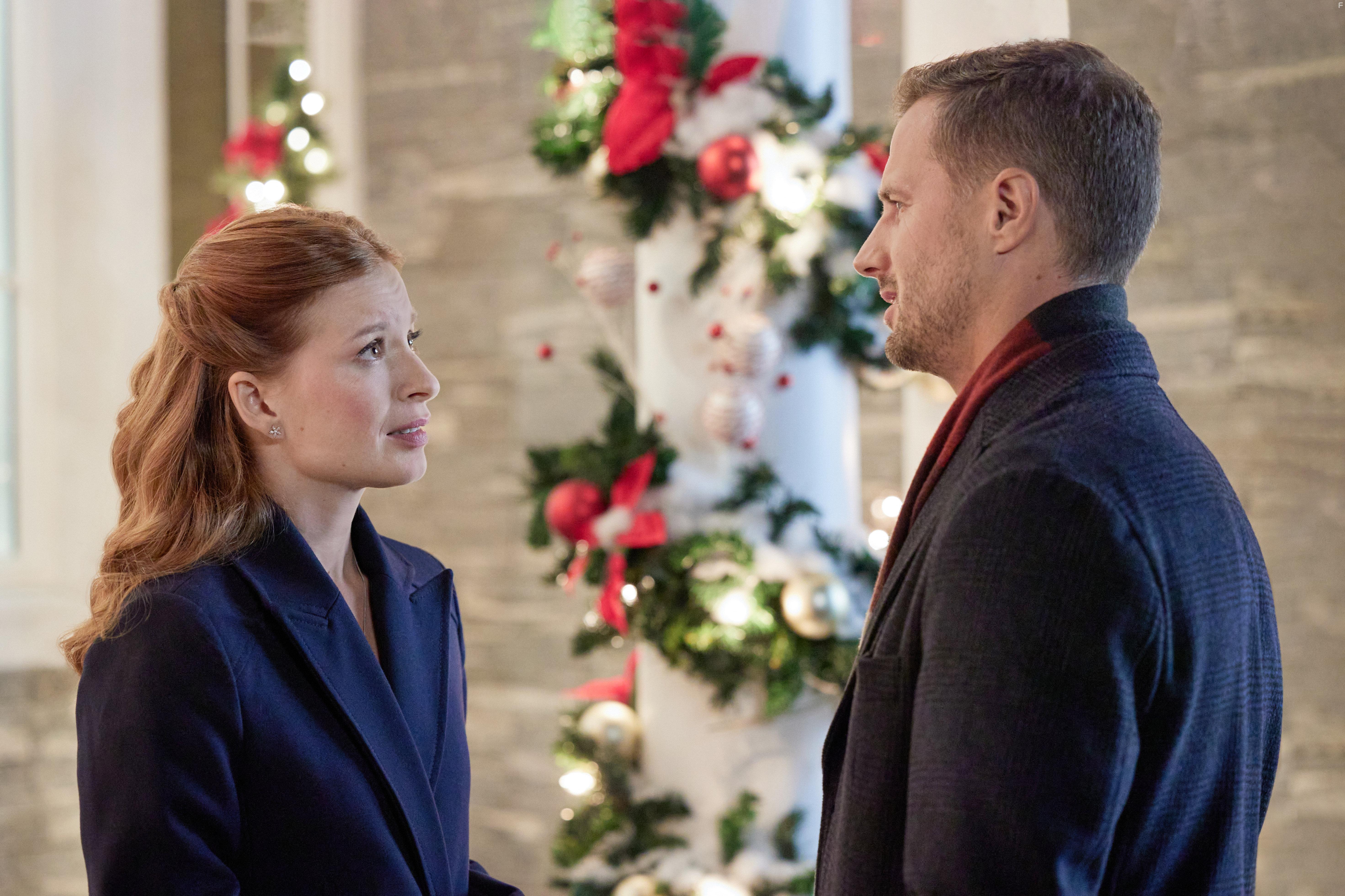 Stacey Farber and Brendan Penny in A Season for Family (2023)