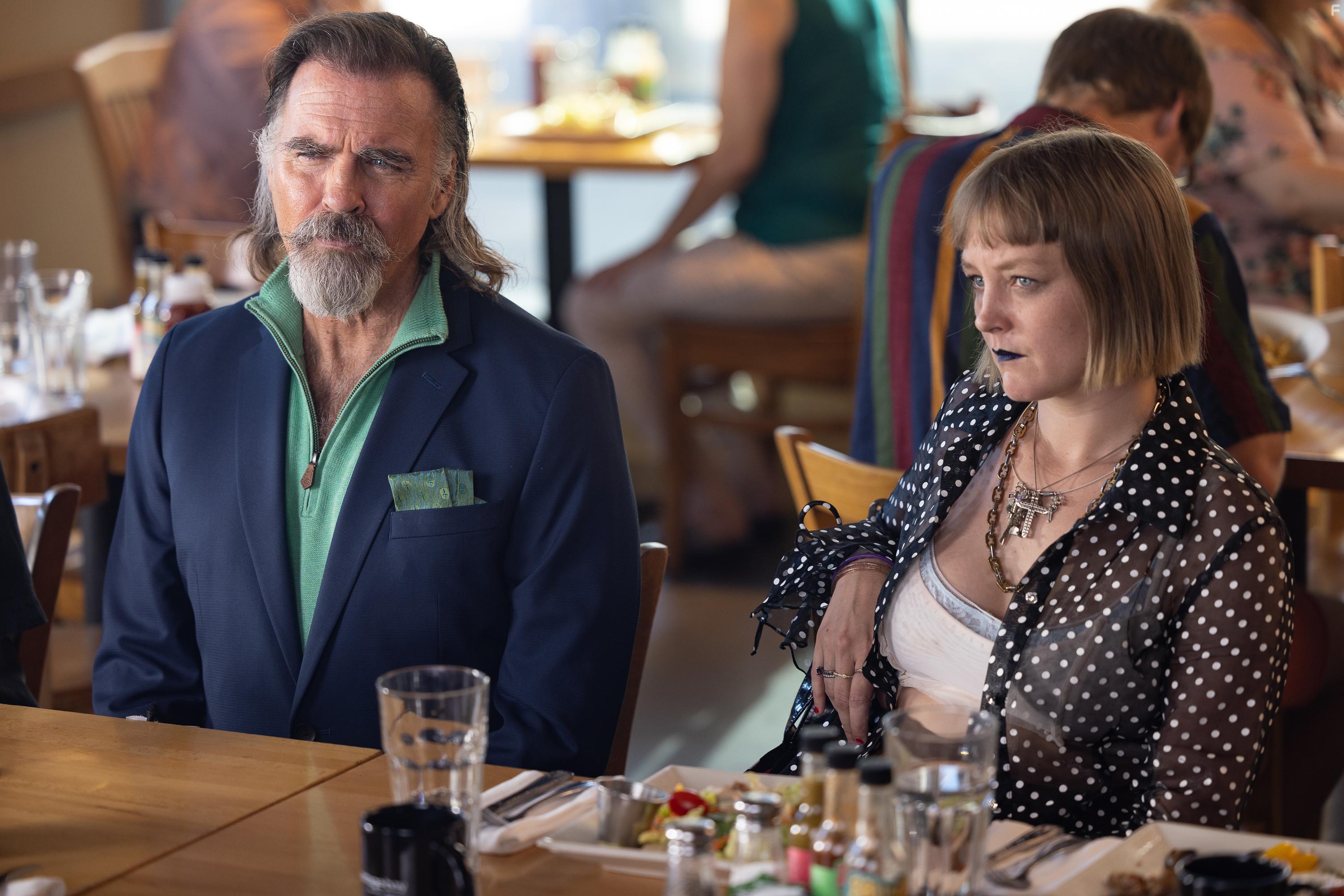 Jeff Fahey and Chelsea Lopez in Due Justice (2023)