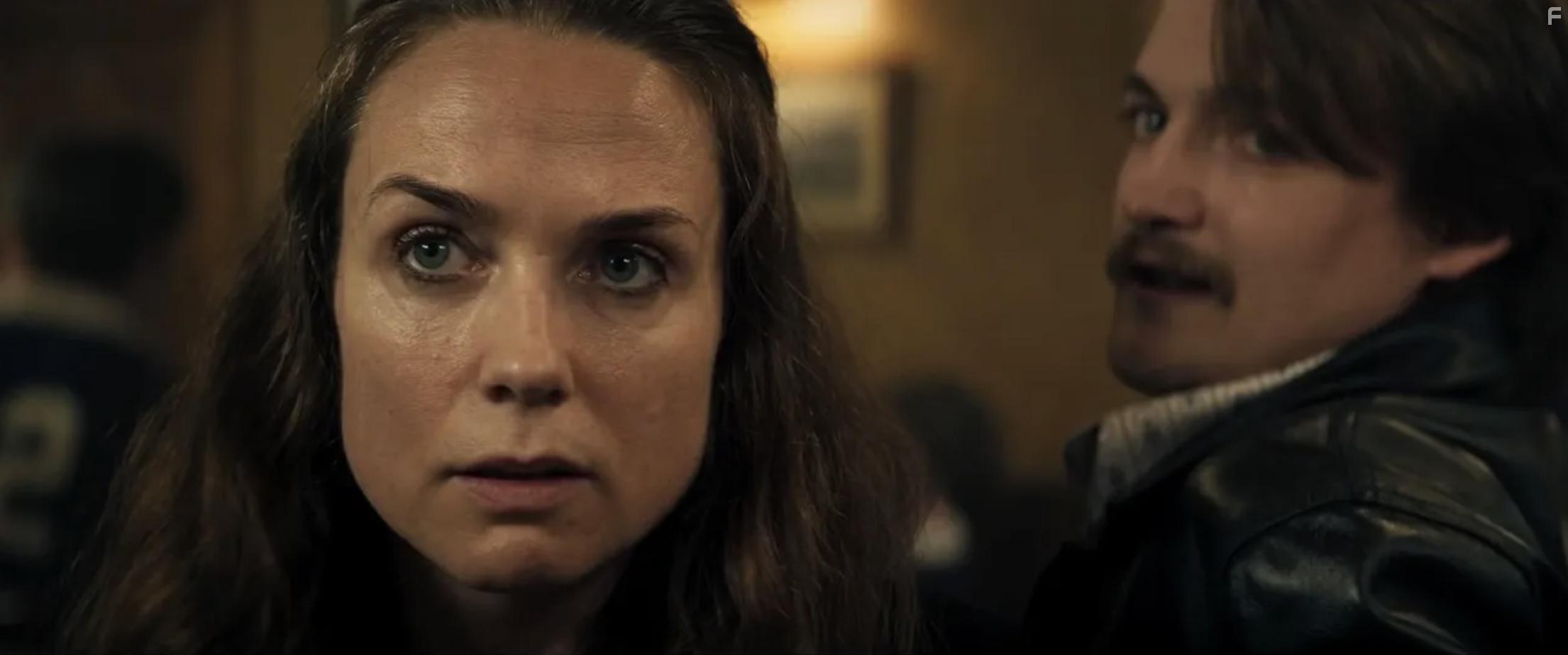 Kerry Condon and Jack Gleeson in In the Land of Saints and Sinners (2023)