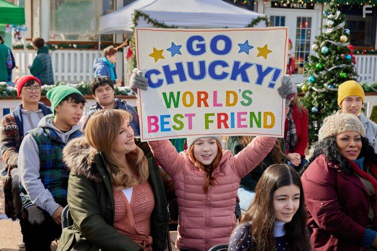 April Telek and Daphne Hoskins in A World Record Christmas (2023)