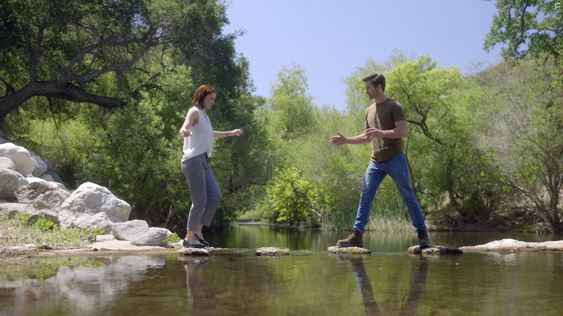 Megan Elizabeth Barker and Marc Herrmann in Love at the Lodge (2022)