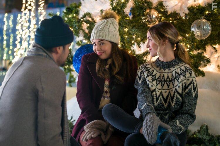 Tyler Hynes, Janel Parrish, and Pascal Lamothe-Kipnes in Never Been Chris'd (2023)