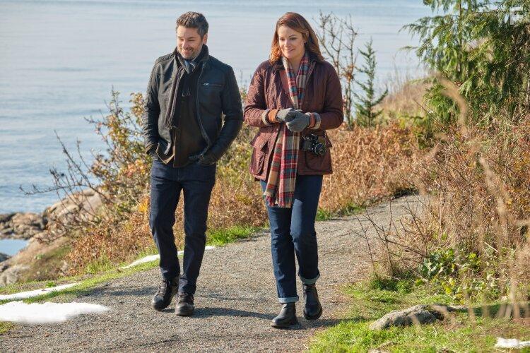 Mark Ghanim and Kimberley Sustad in To All A Good Night (2023)