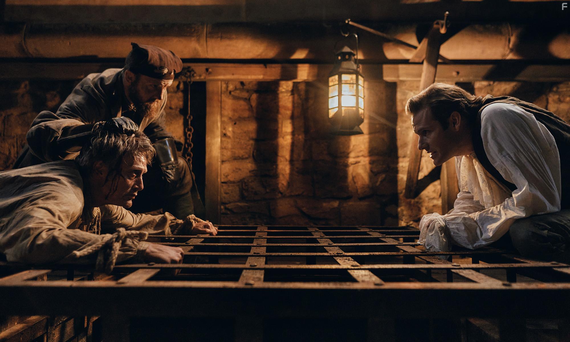 Mads Mikkelsen and Simon Bennebjerg in Bastarden (2023)