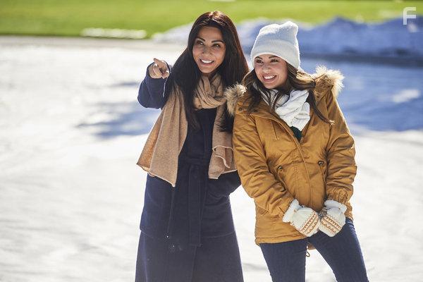 Marisol Nichols and Janel Parrish in Holly & Ivy (2020)