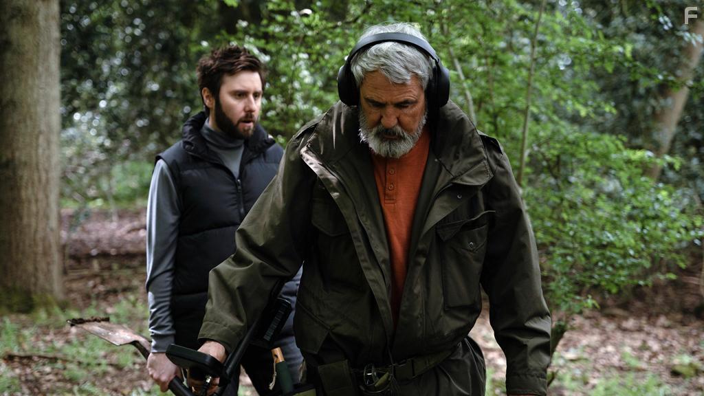 James Buckley and Neil Morrissey in Finders Keepers (2024)