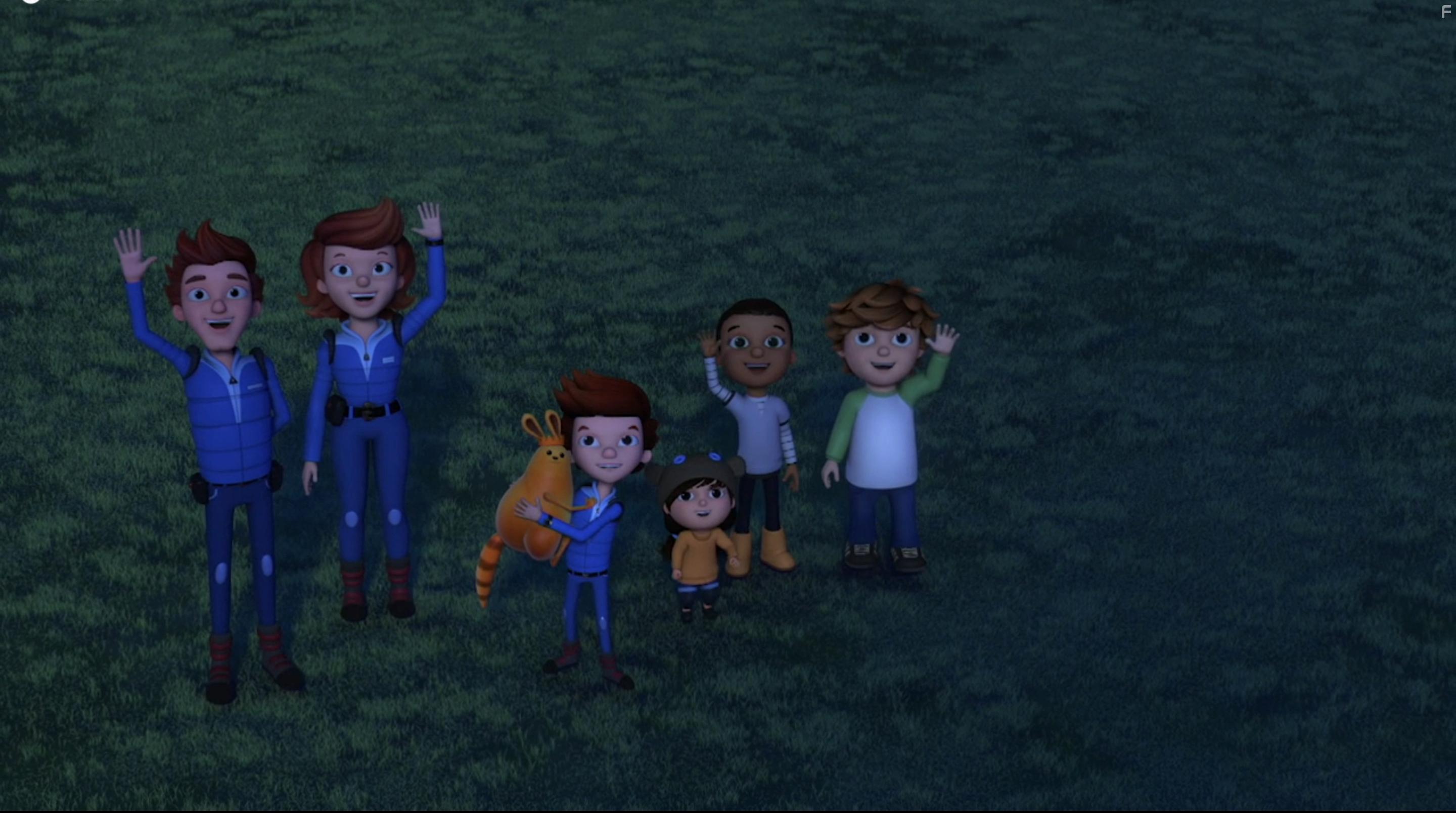 Meg Roe, Ashleigh Ball, Kyle Rideout, Anthony Bolognese, Jaeda Lily Miller, and Vienna Leacock in Ready Jet Go! Space Camp (2023)