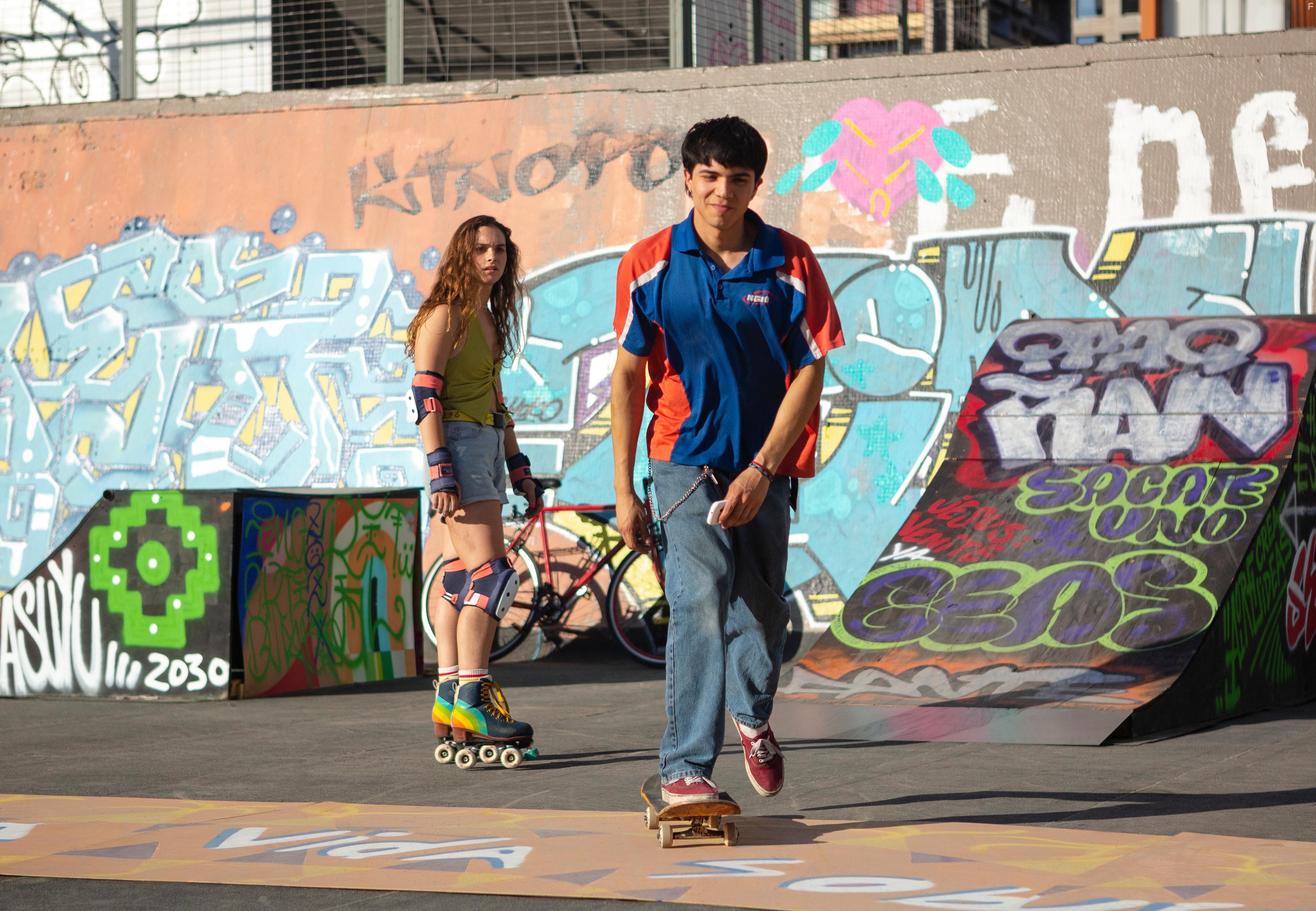 Francisca Armstrong and Nicols Contreras in Baby Bandito (2024)