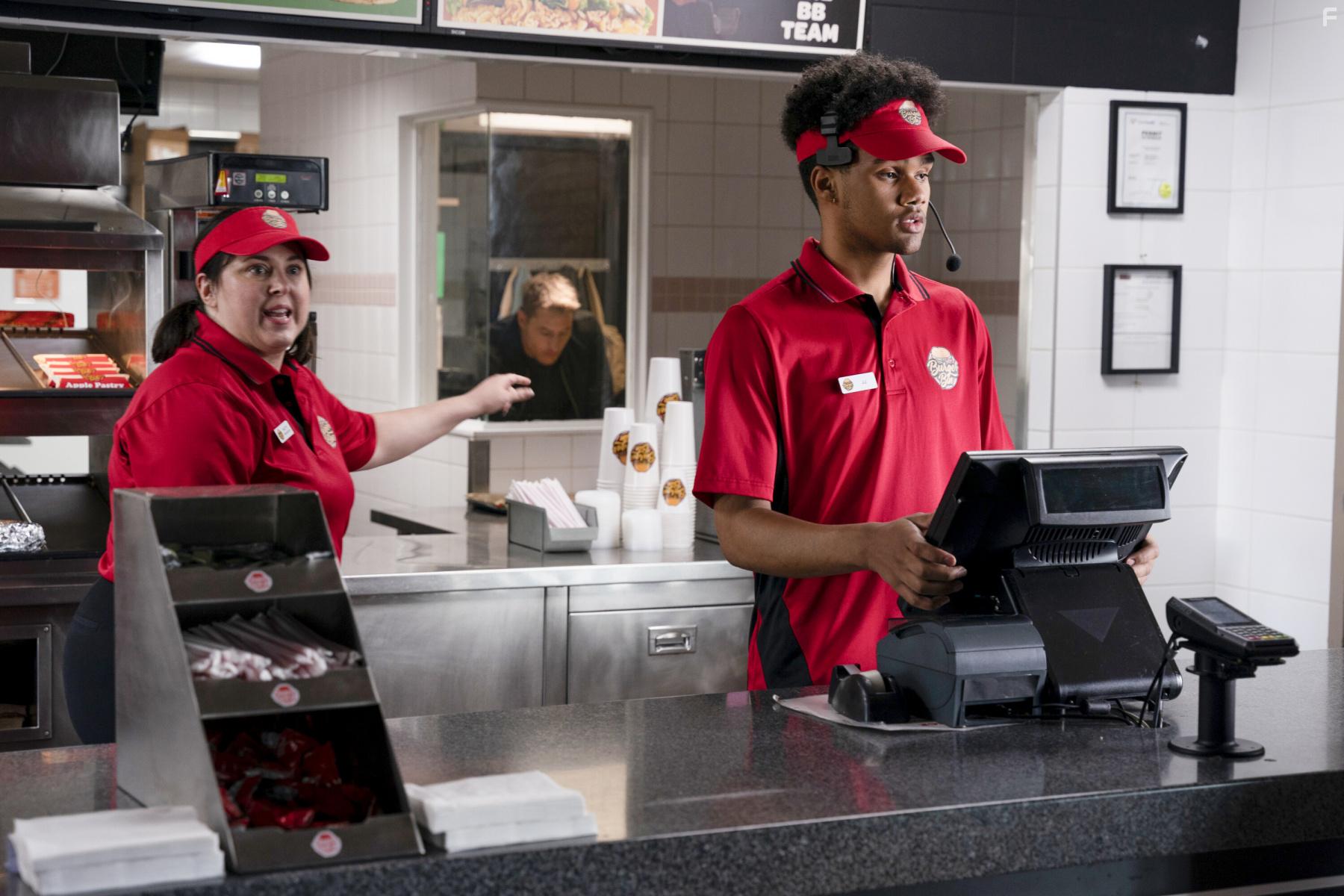 Justin Hartley, Zia Newton, and Arianna McGregor in Tracker (2024)