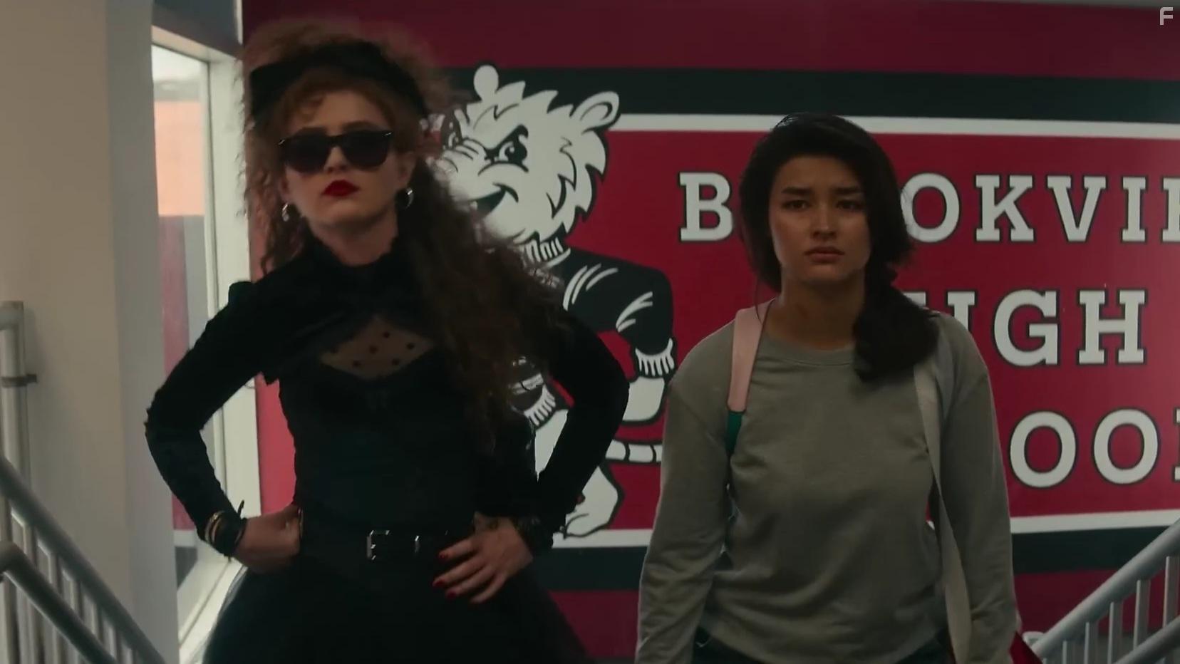 Kathryn Newton and Liza Soberano in Lisa Frankenstein (2024)