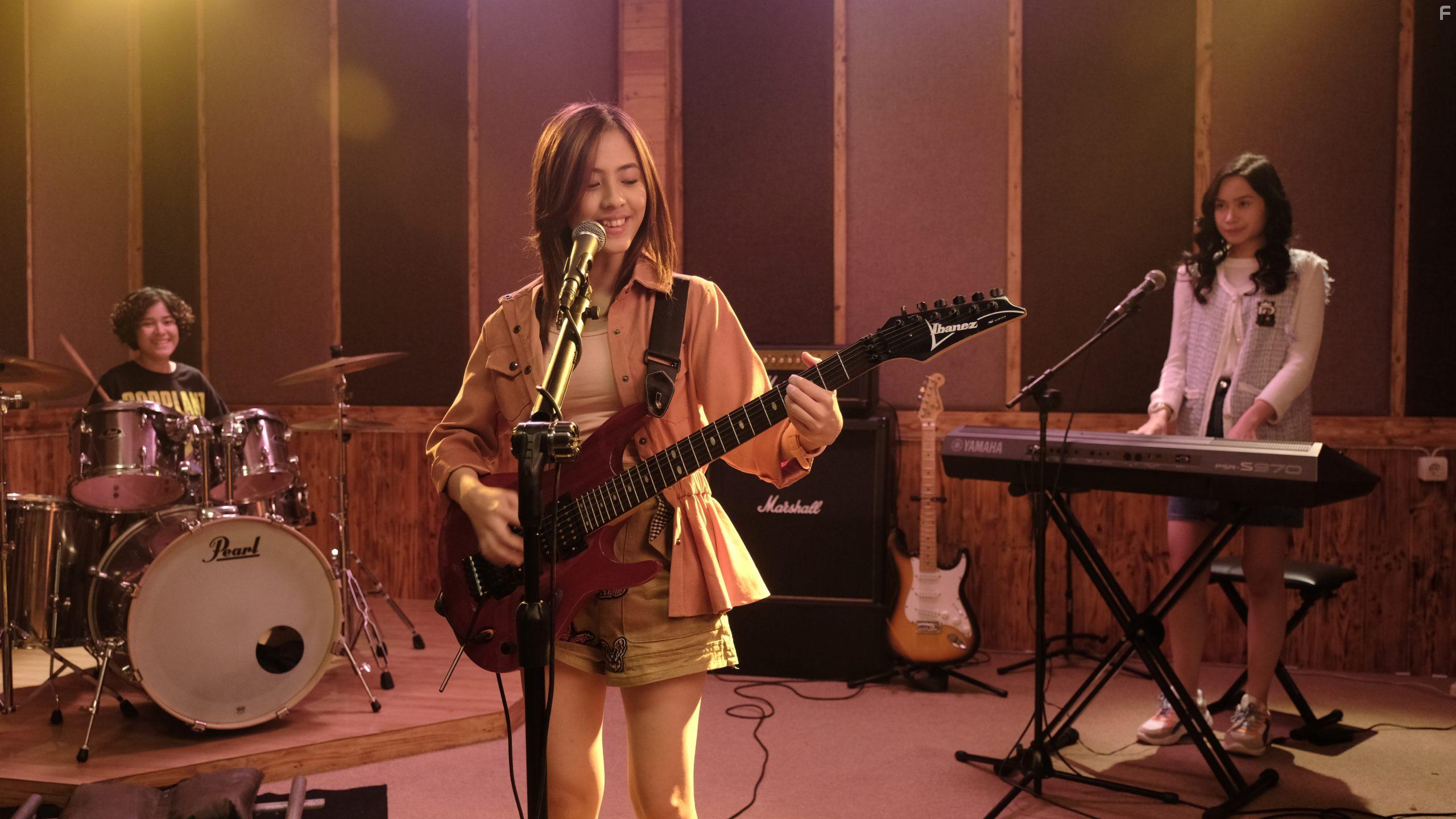 Ashira Zamita, Satine Zanita, and Adhisty Zara in Virgo and the Sparklings (2023)