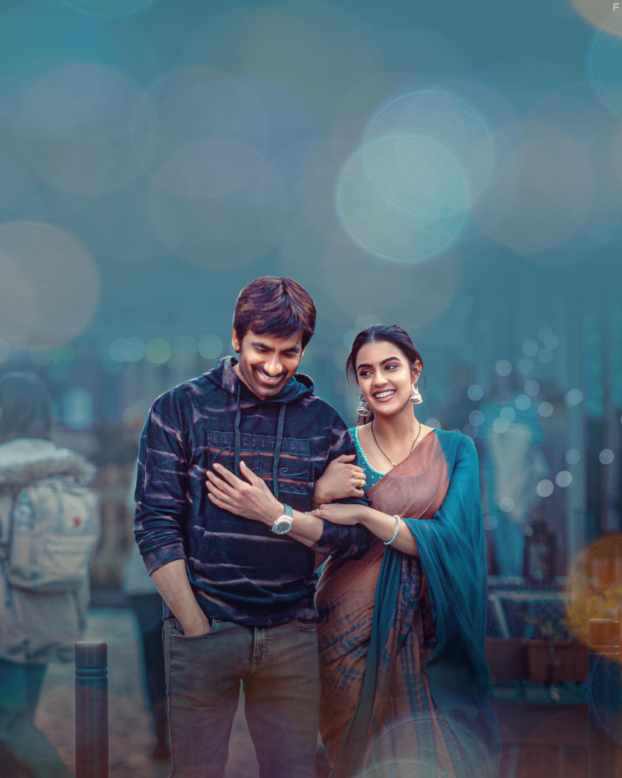 Ravi Teja and Kavya Thapar in Eagle (2024)