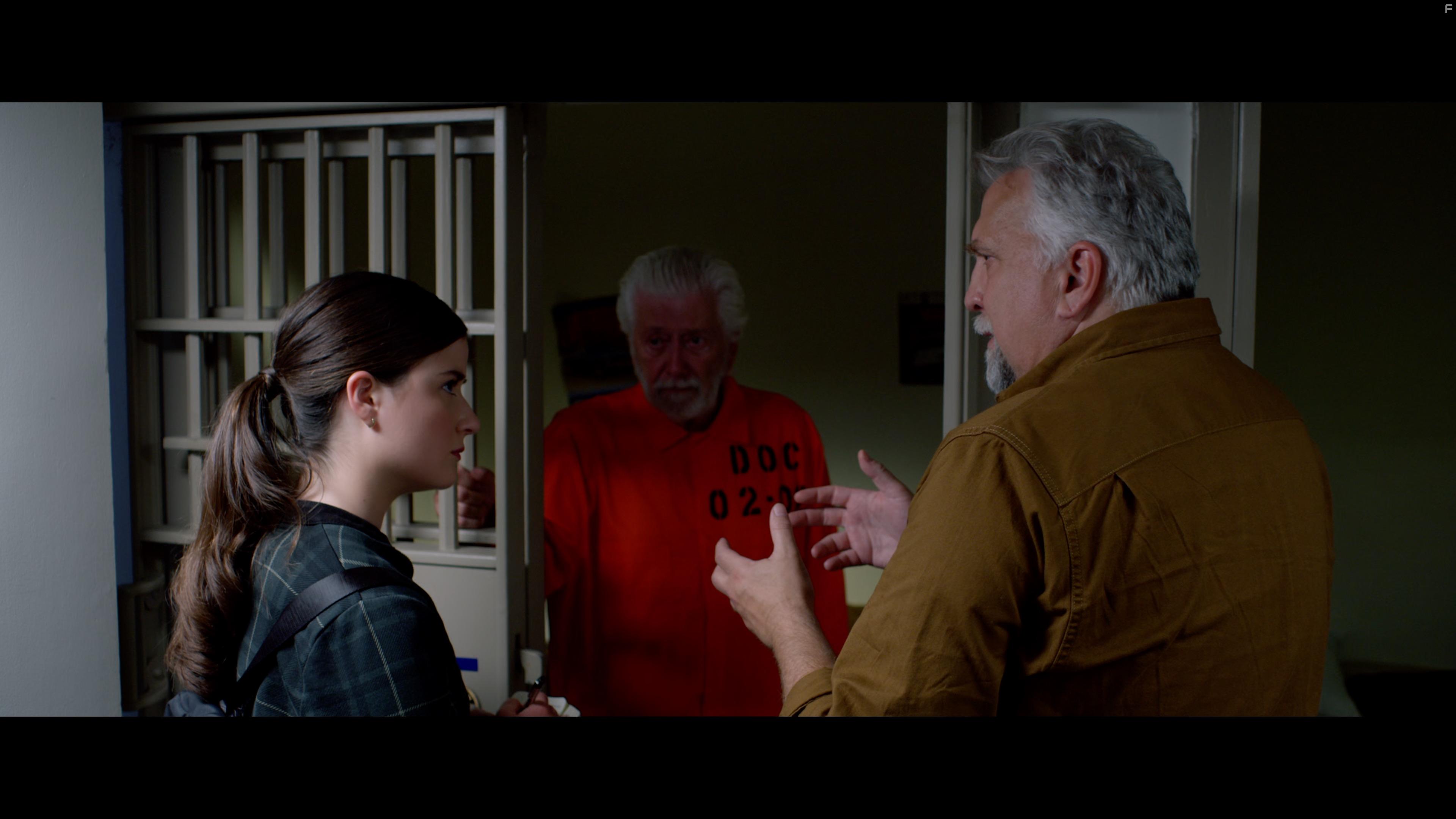 Daniel Roebuck, Dave Alspach, and Madelyn Dundon in Lucky Louie (2023)