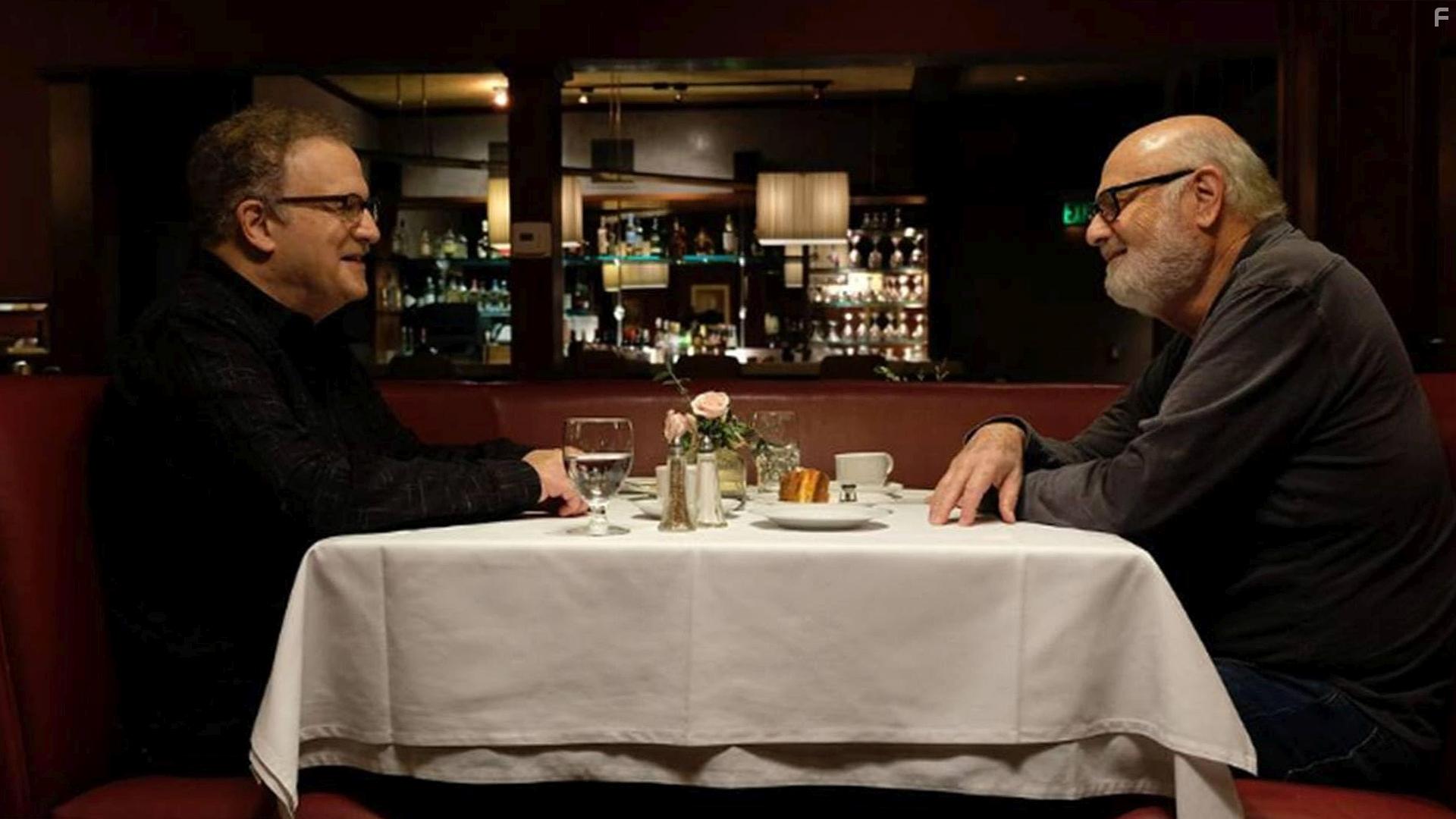 Albert Brooks and Rob Reiner in Albert Brooks: Defending My Life (2023)