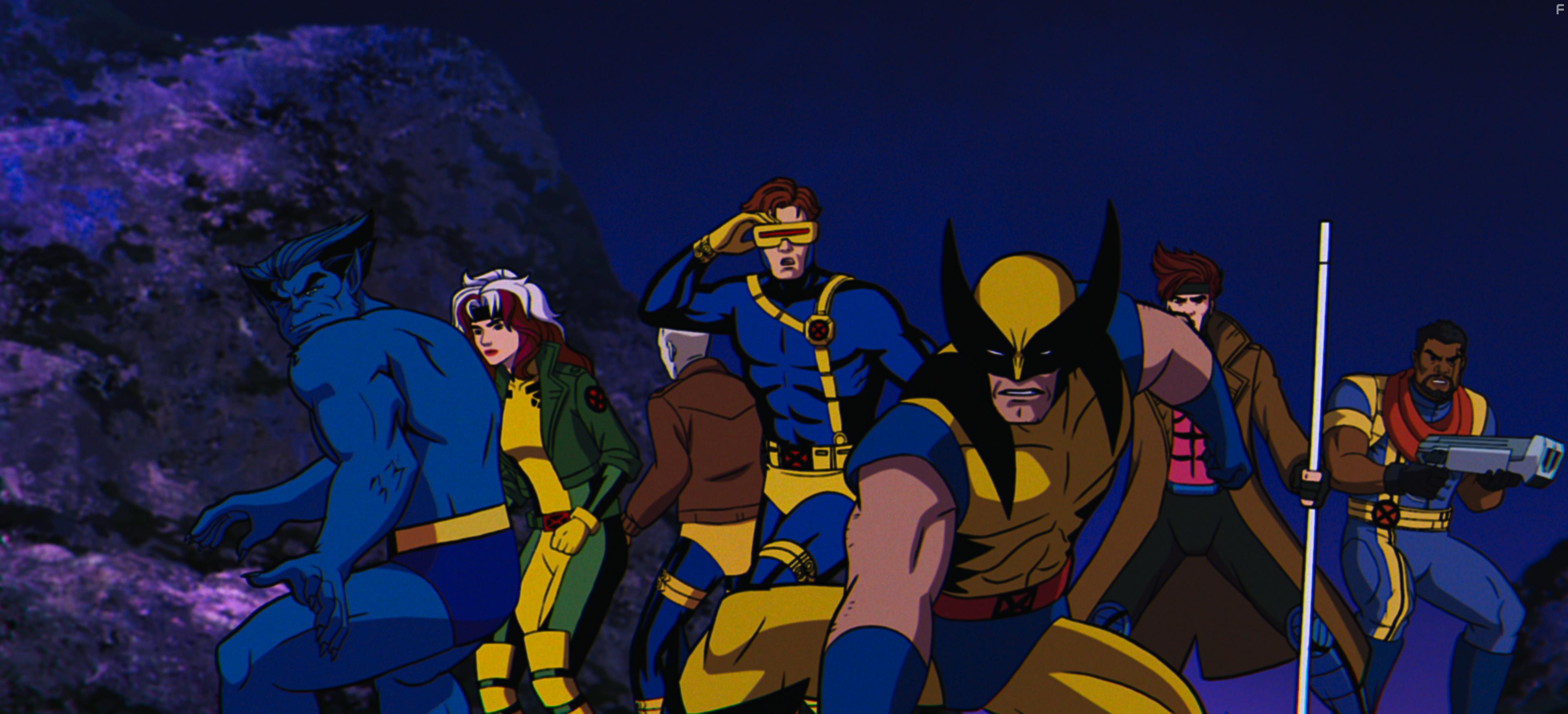 George Buza, Cal Dodd, Lenore Zann, Morph, Ray Chase, JP Karliak, A.J. LoCascio, Isaac Robinson-Smith, and Rogue in X-Men '97 (2024)
