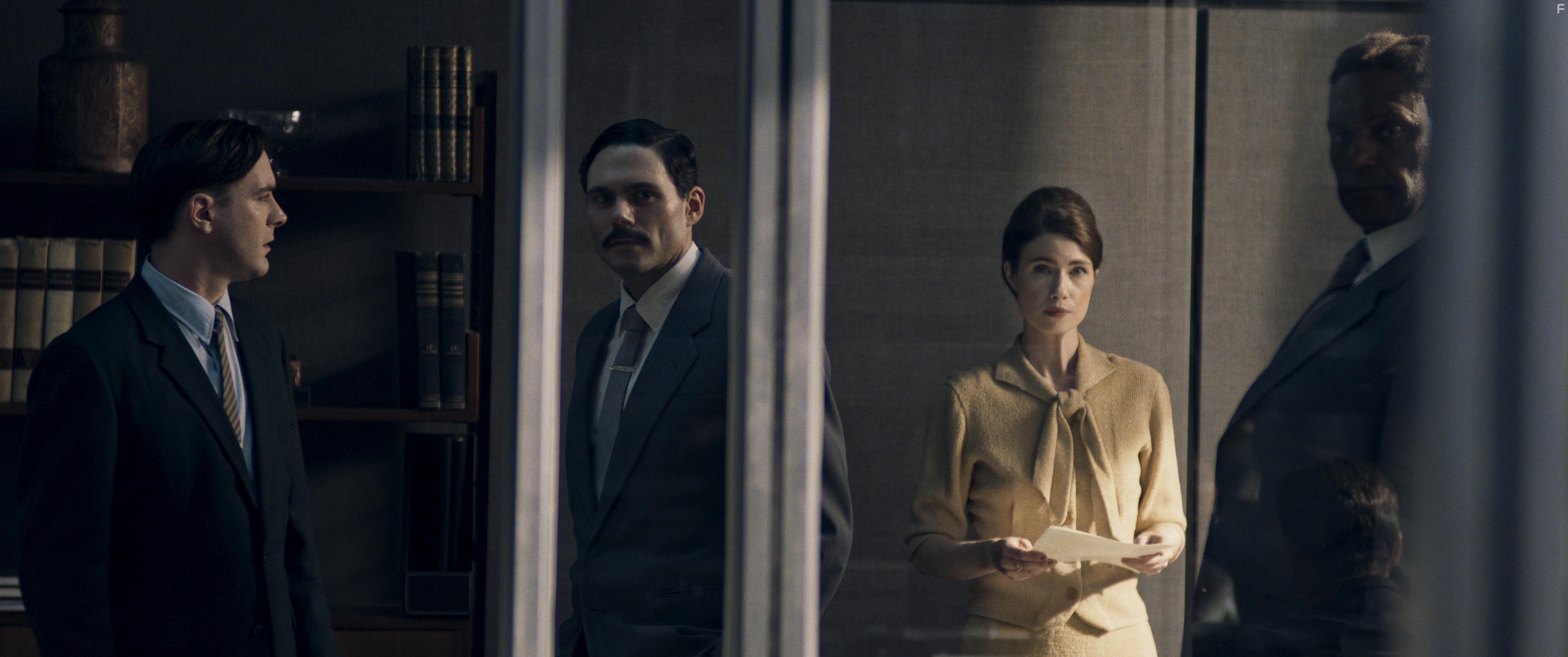 Colin Salmon, Cian Barry, Francis Chouler, and Sara Souli in Hammarskjld (2023)