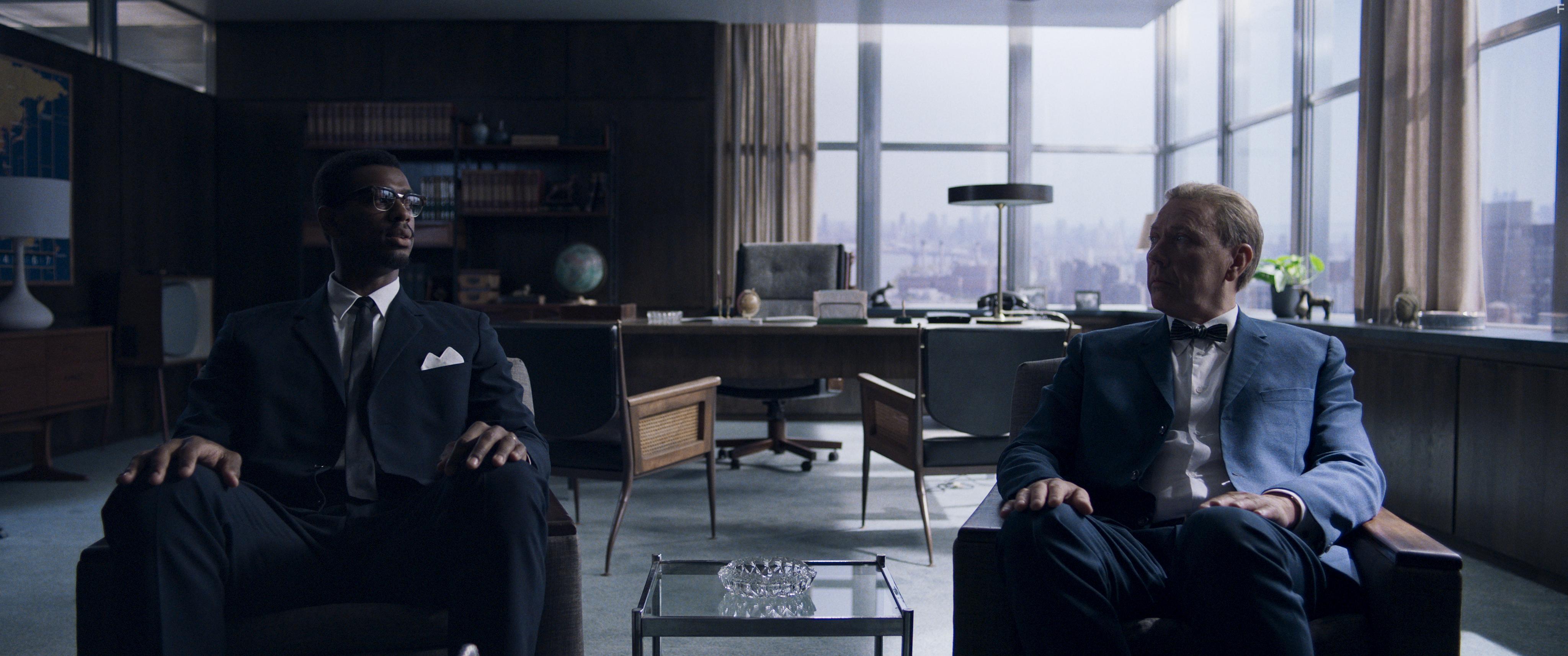 Mikael Persbrandt and Jordan Duvigneau in Hammarskjld (2023)