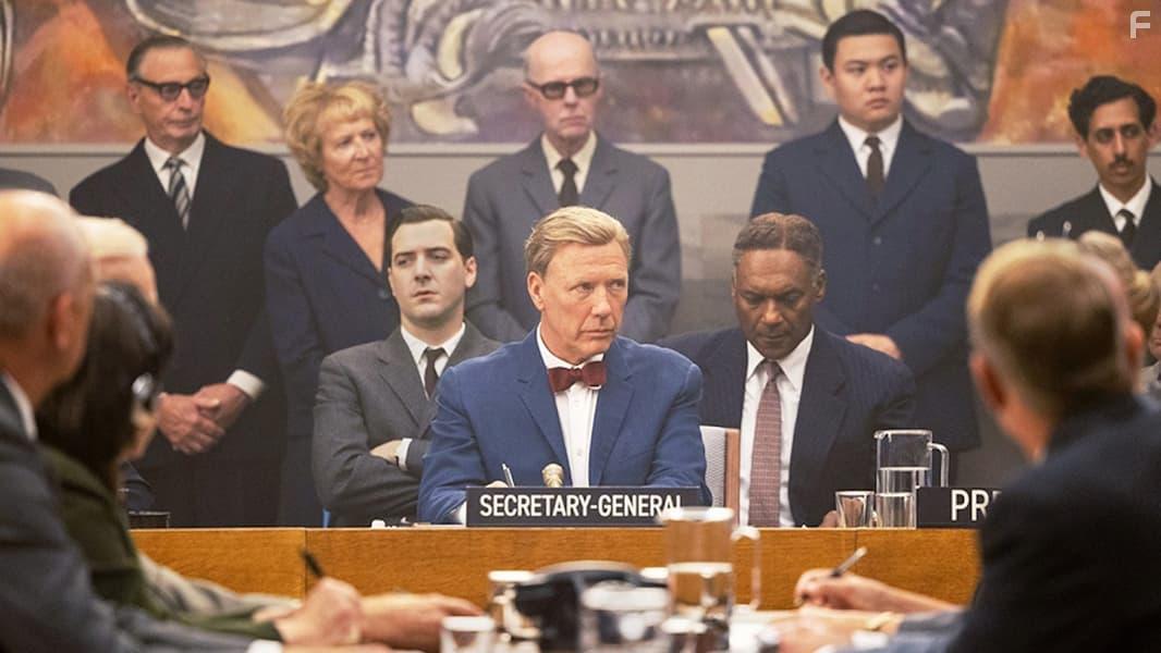 Mikael Persbrandt, Colin Salmon, and Cian Barry in Hammarskjld (2023)