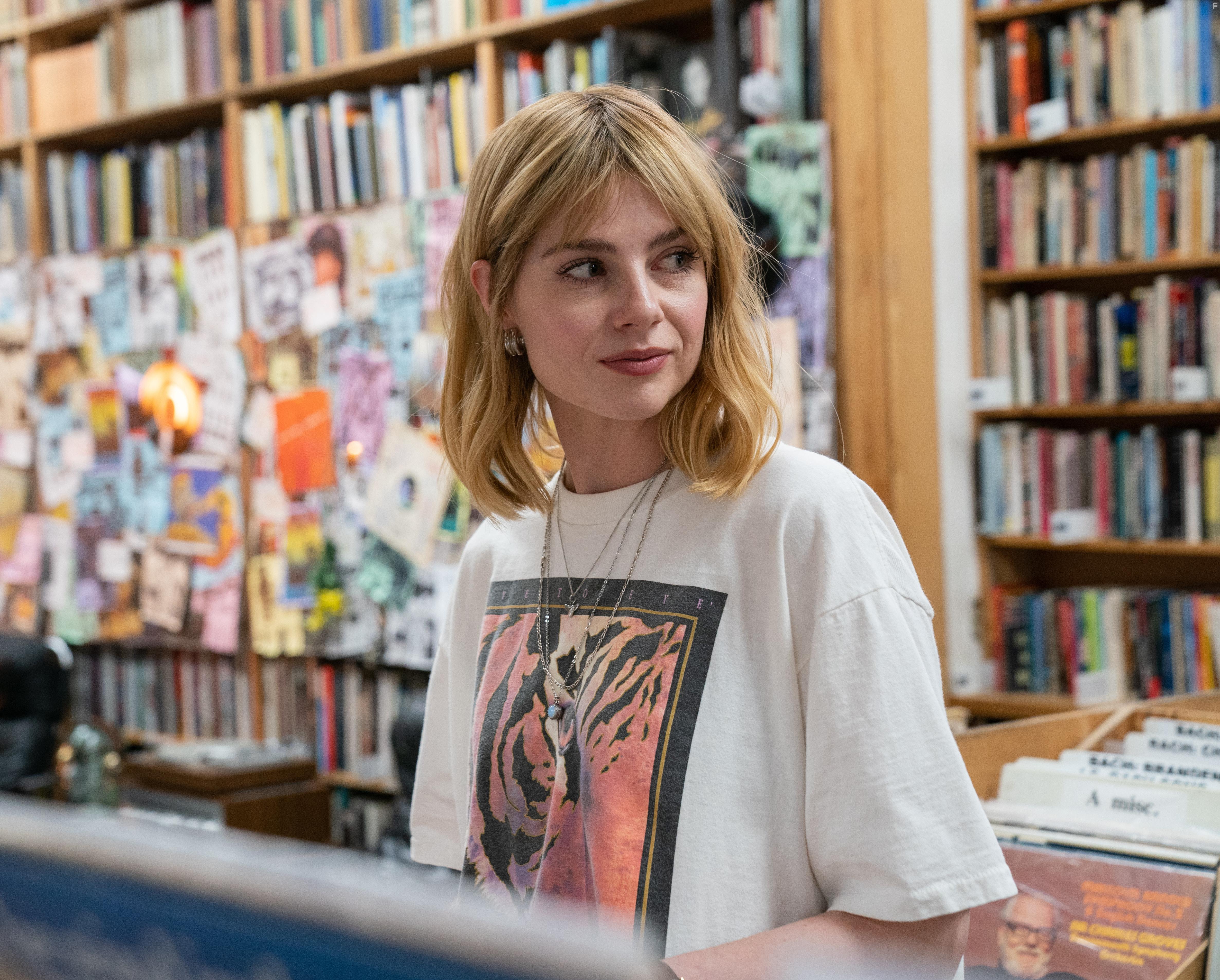 Lucy Boynton in The Greatest Hits (2024)