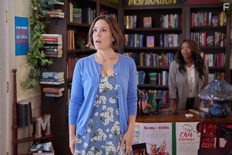Faith Wright and Erin Krakow in Blind Date Book Club (2024)