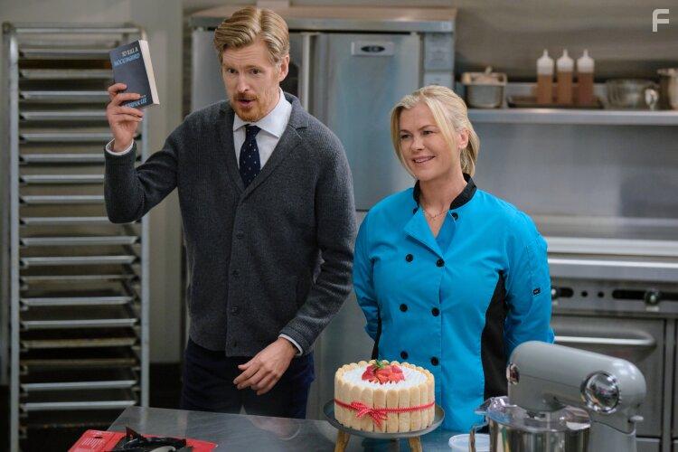 Alison Sweeney and Oliver Rice in One Bad Apple: A Hannah Swensen Mystery (2024)