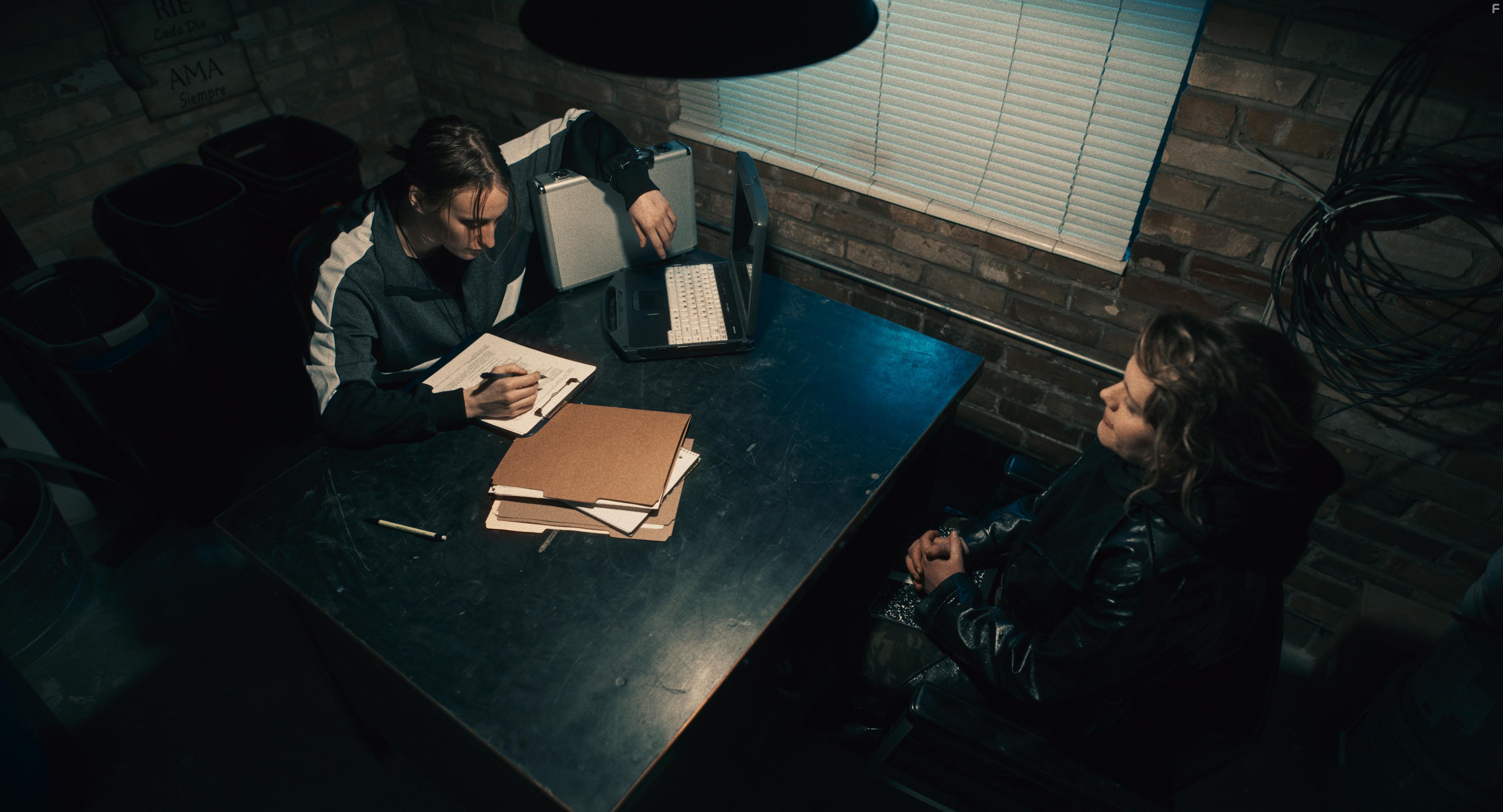 Mallory Everton and Tori Pence in Villains Inc (2023)