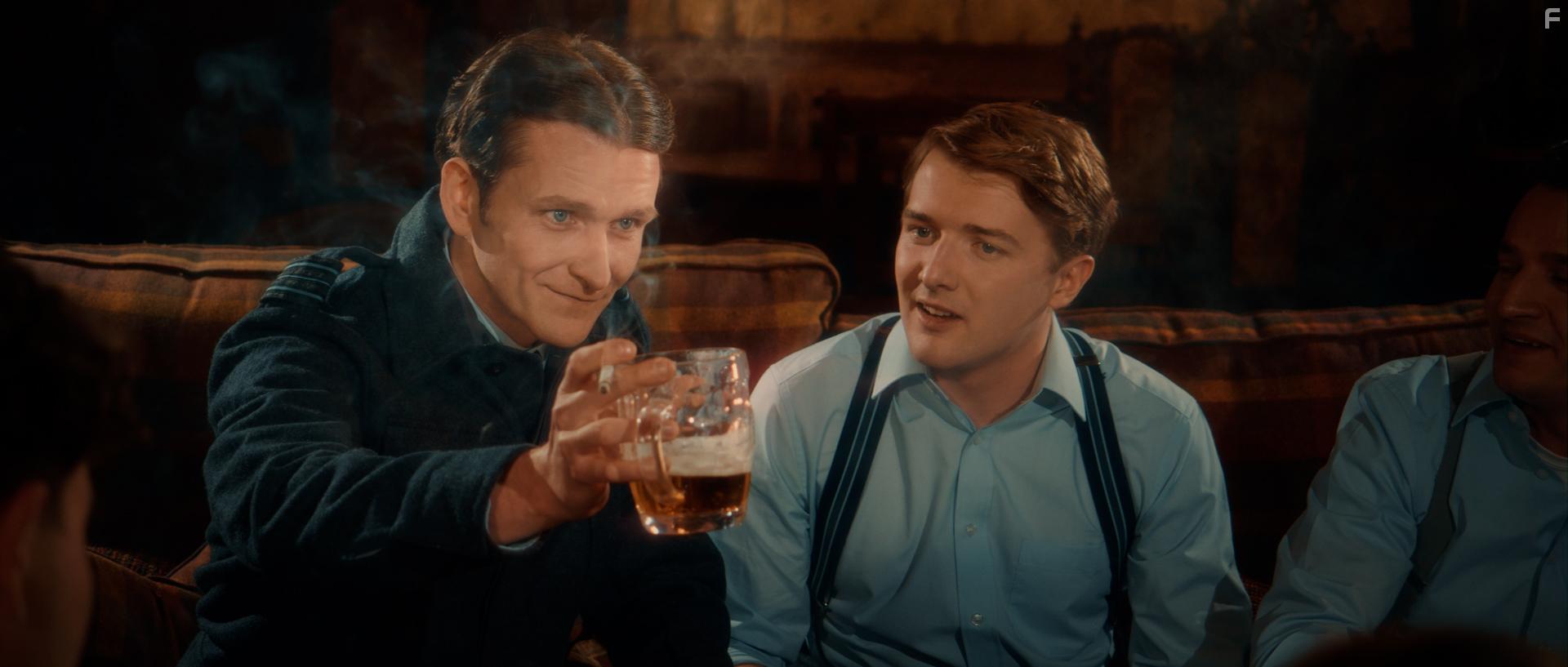 Rafe Bird and Shane O'Regan in The Shamrock Spitfire (2024)