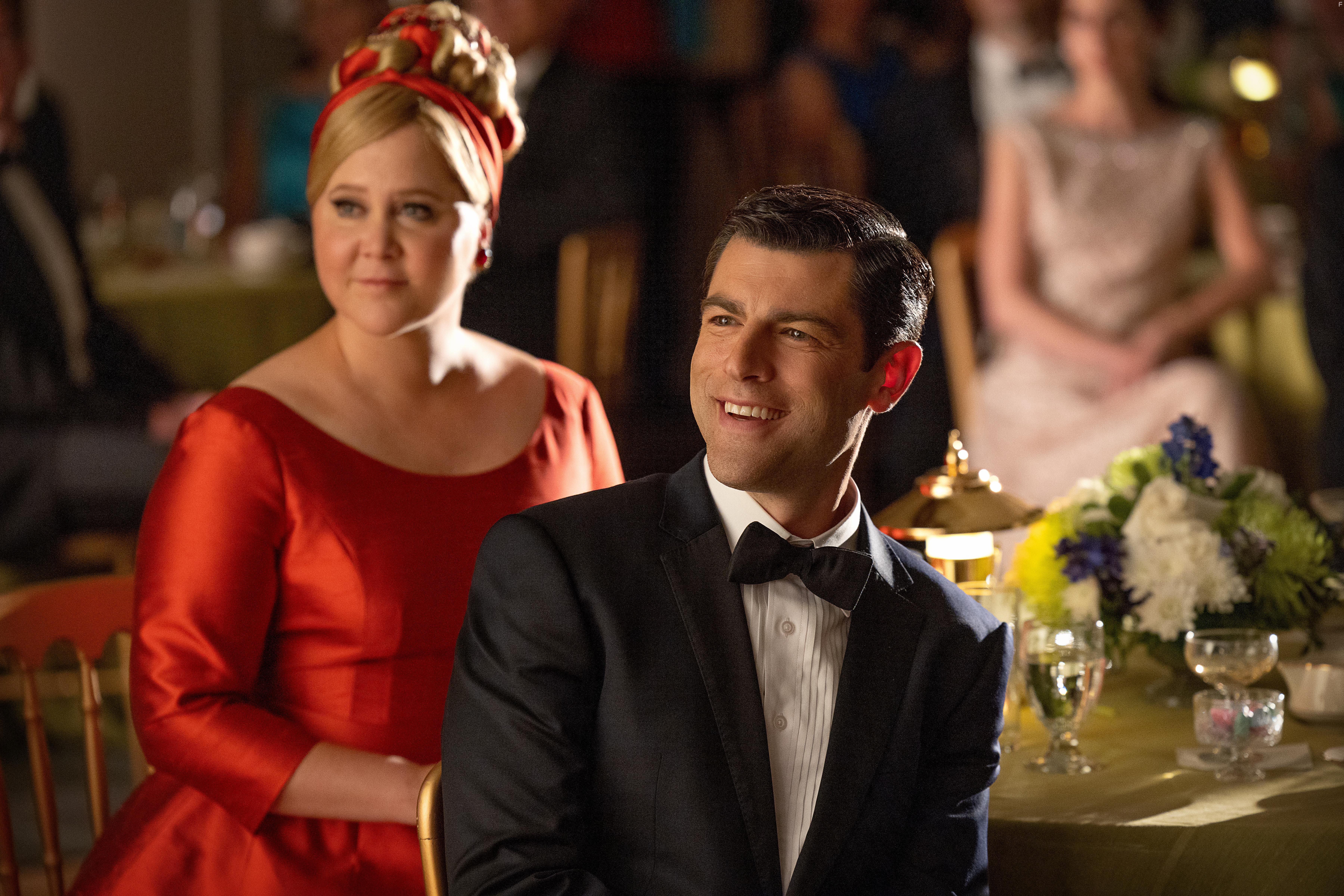 Max Greenfield and Amy Schumer in Unfrosted (2024)