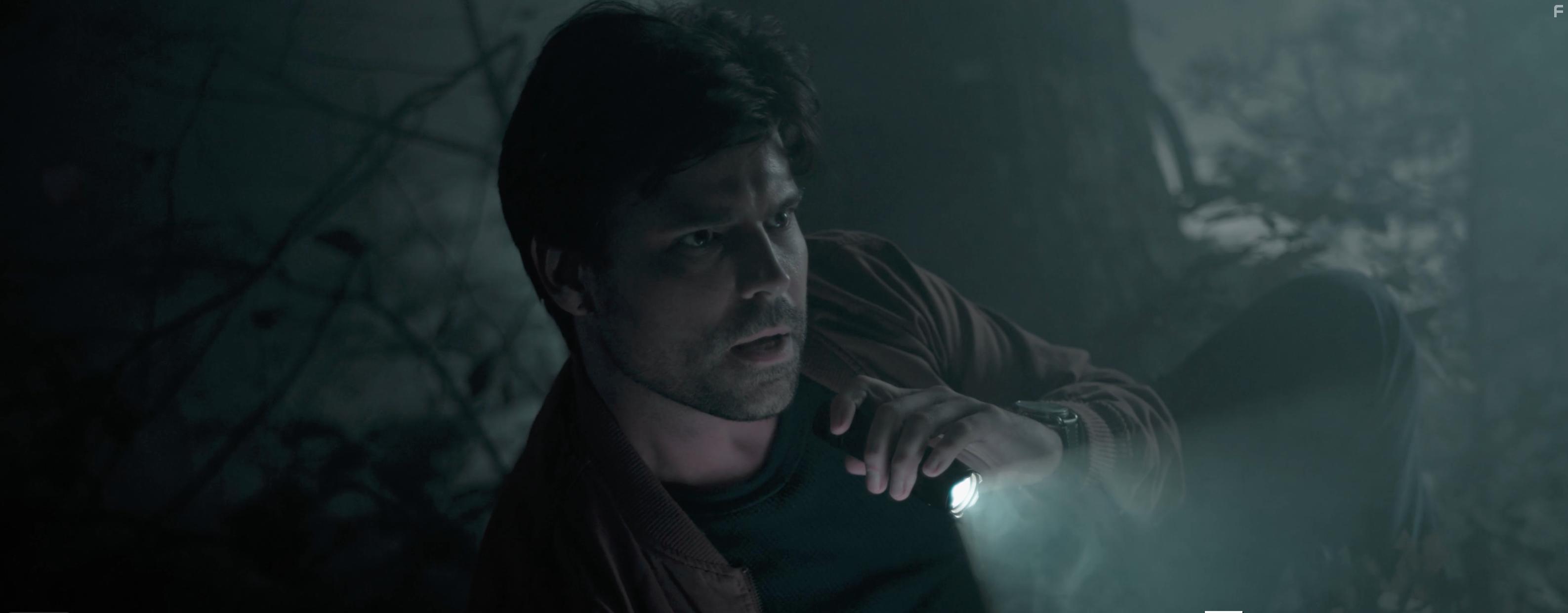 Joshua Shreve, Chris Hollo, Mark Mosrie, and James David West in The Legend of Lake Hollow (2024)