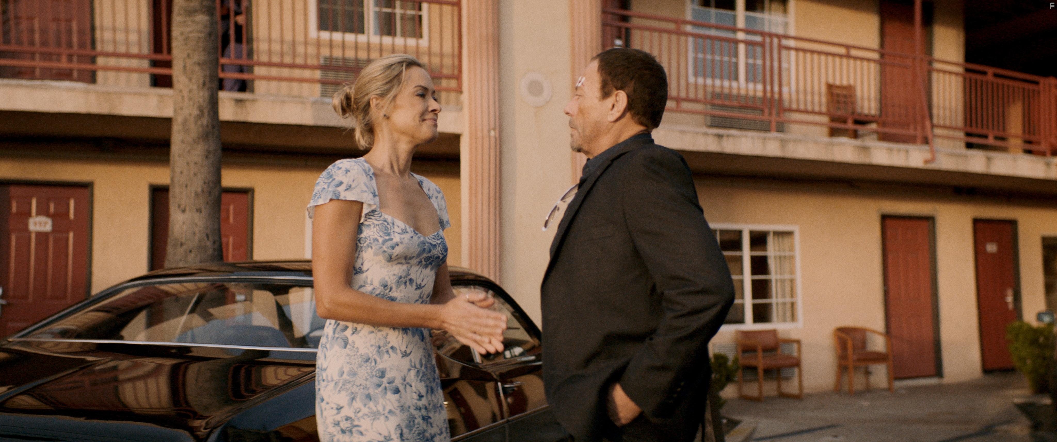 Jean-Claude Van Damme and Kristanna Loken in Darkness of Man (2024)