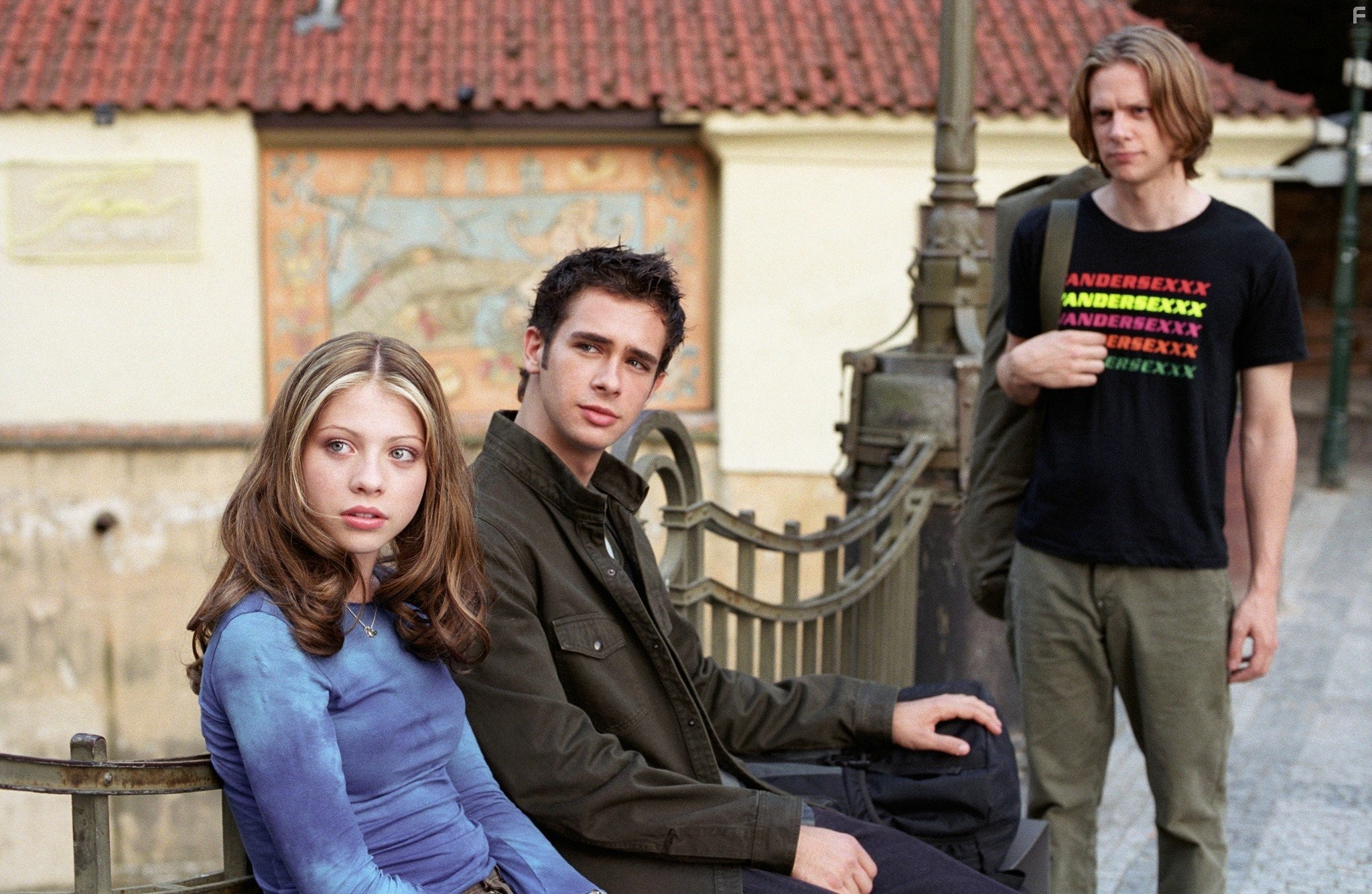 Michelle Trachtenberg, Jacob Pitts, and Scott Mechlowicz in Евротур (2004)