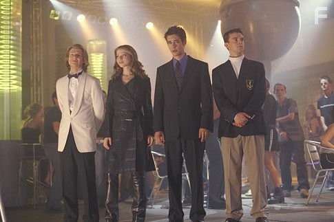 Michelle Trachtenberg, Jacob Pitts, Travis Wester, and Scott Mechlowicz in Евротур (2004)