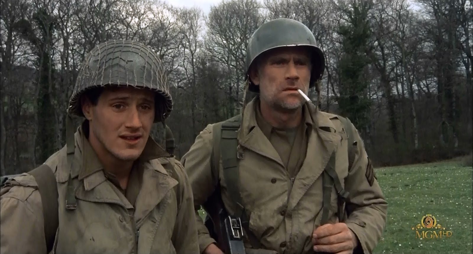 Tim Thomerson and Timothy Van Patten in Zone Troopers (1985)