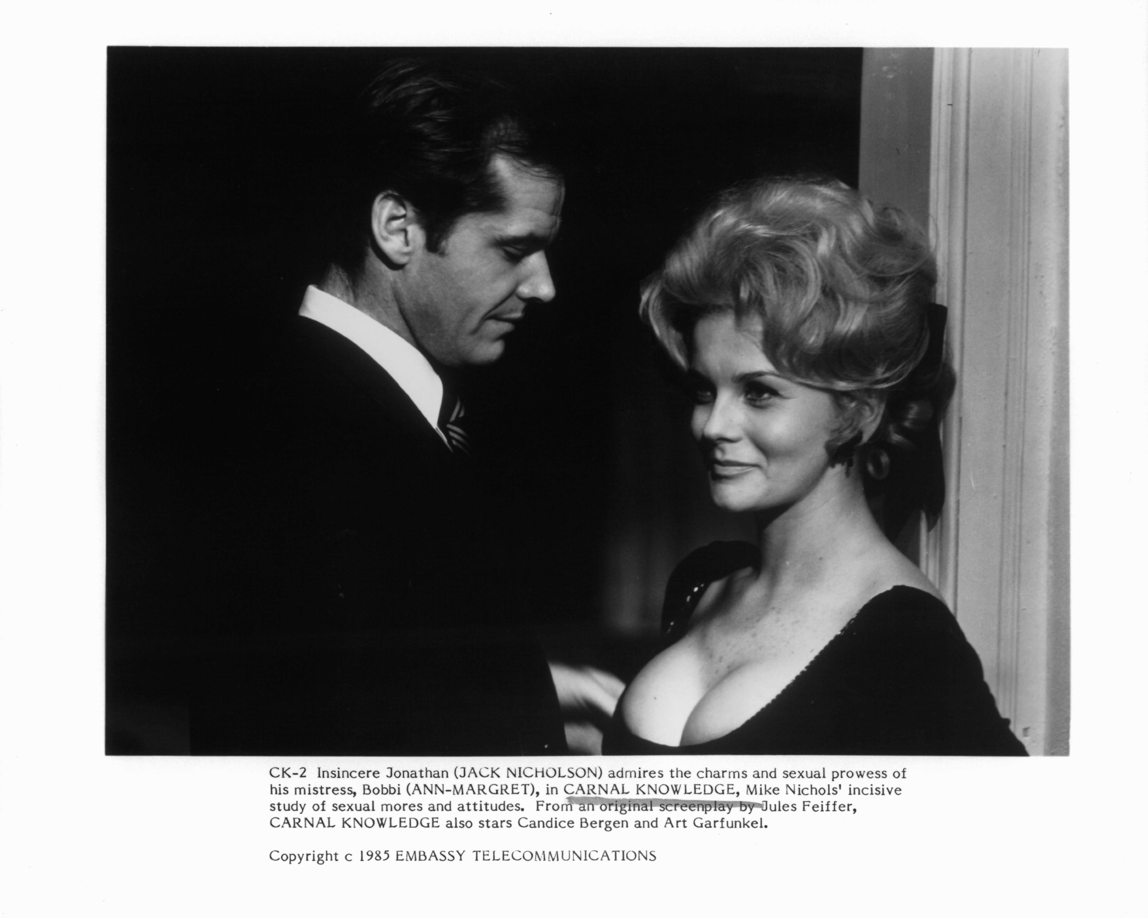 Jack Nicholson and Ann-Margret in Познание плоти (1971)