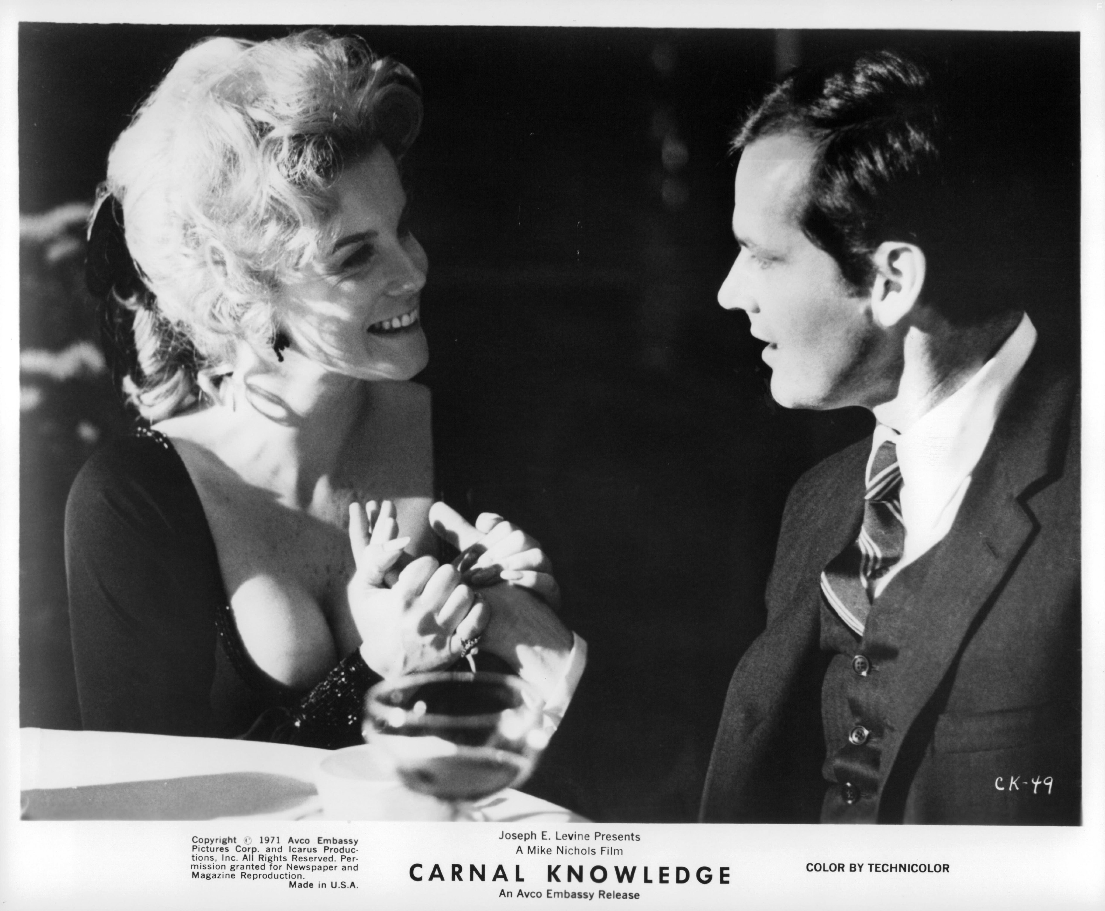 Jack Nicholson and Ann-Margret in Познание плоти (1971)
