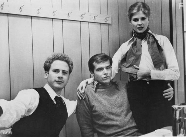 Jack Nicholson, Candice Bergen, and Art Garfunkel in Познание плоти (1971)