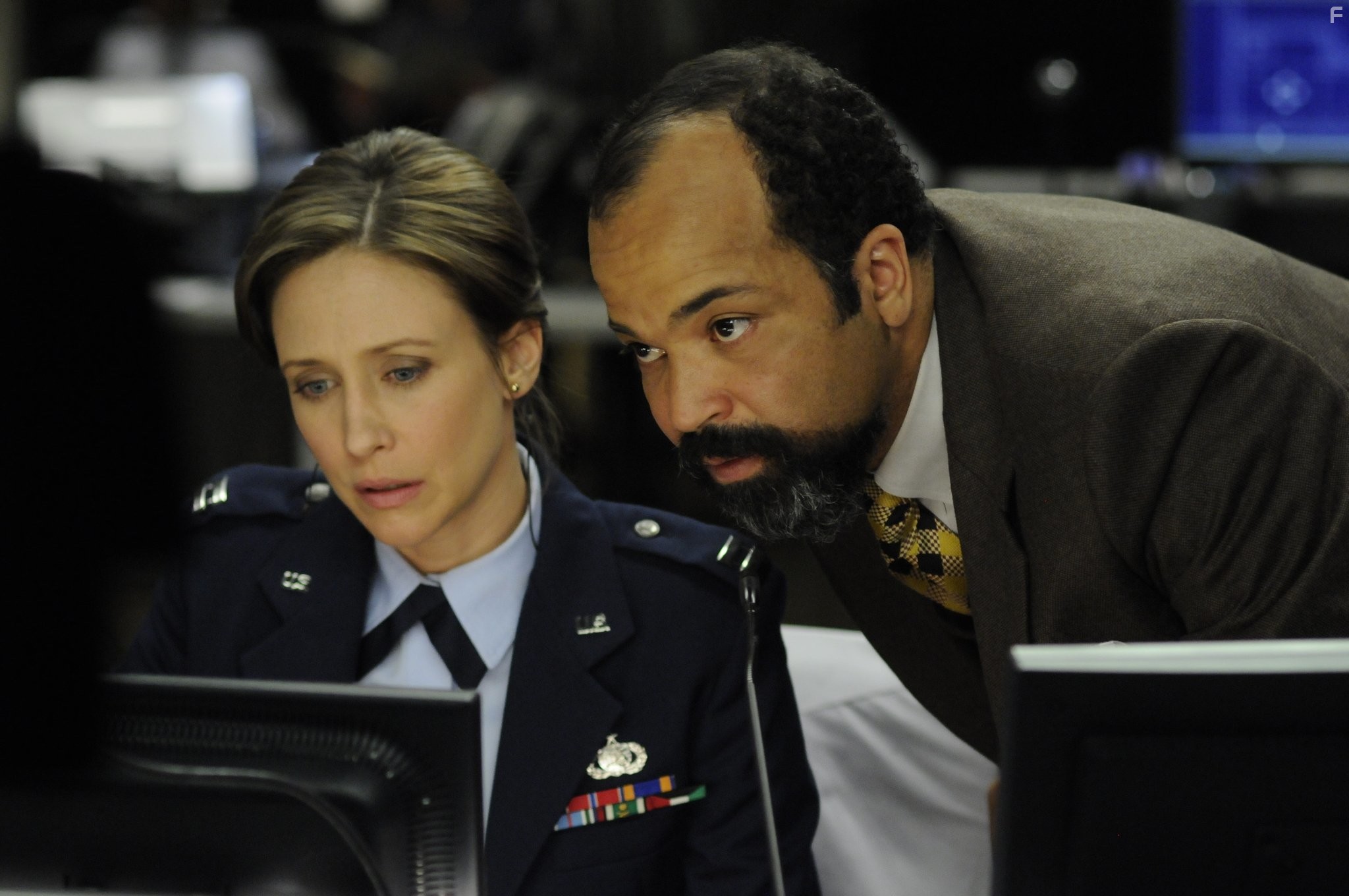 Vera Farmiga and Jeffrey Wright in Исходный код (2011)