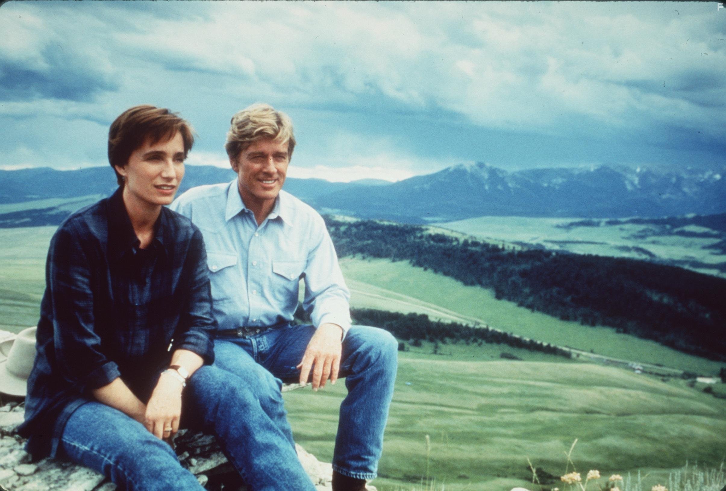 Kristin Scott Thomas and Robert Redford in Заклинатель лошадей (1998)