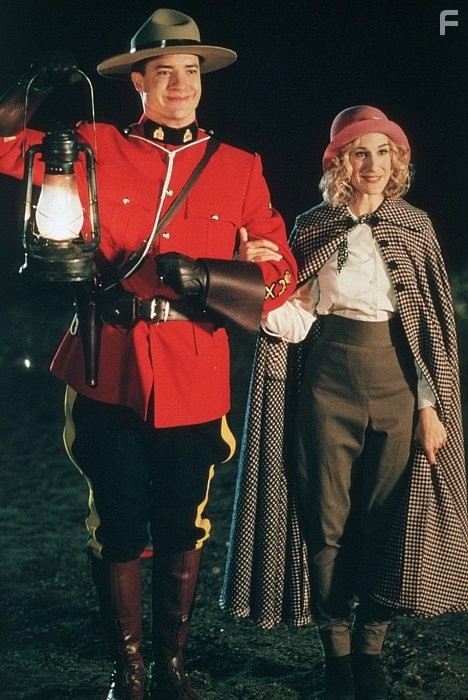 Brendan Fraser and Sarah Jessica Parker in Дадли Справедливый (1999)